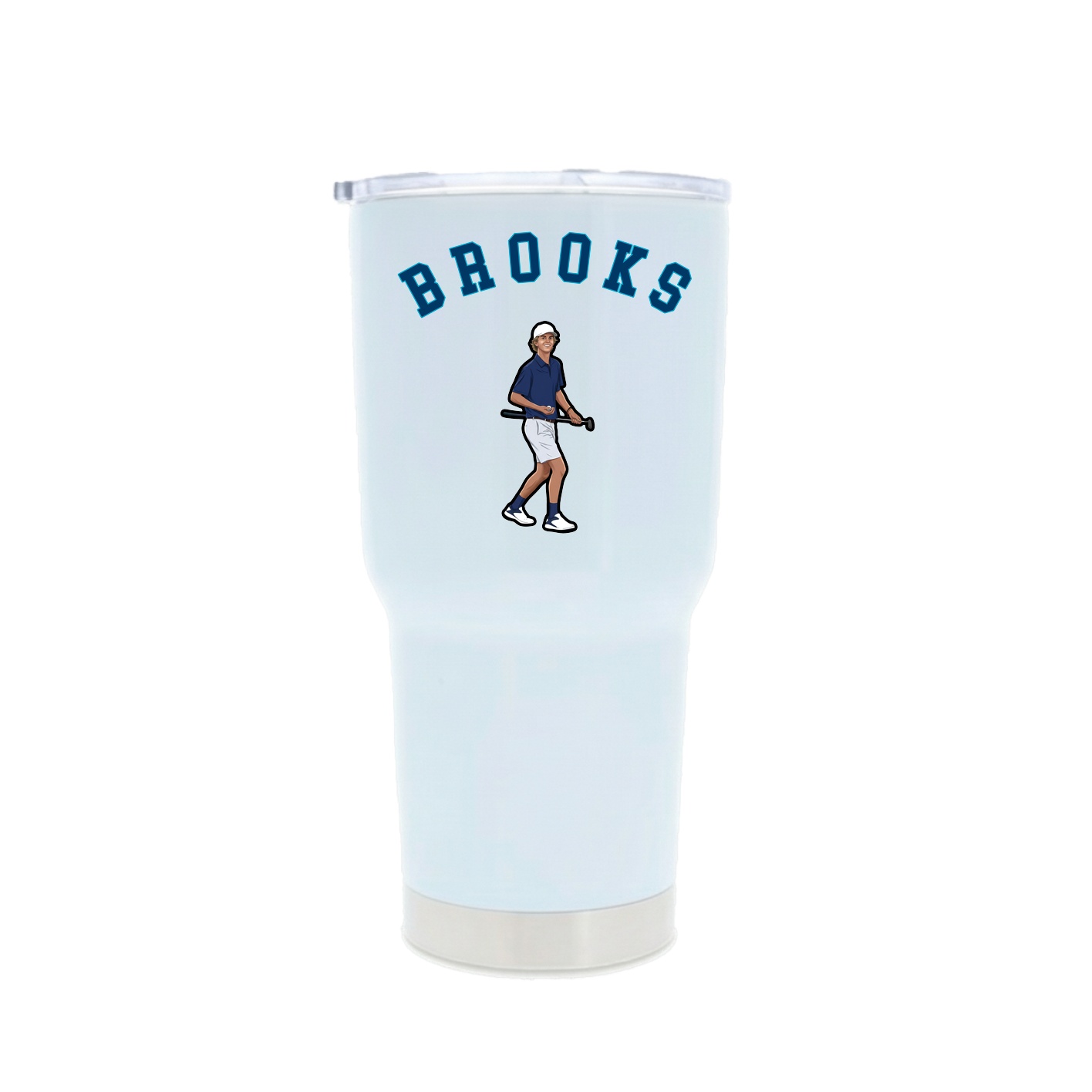 30oz Stainless Steel Tumbler — Shirsey Arch in White