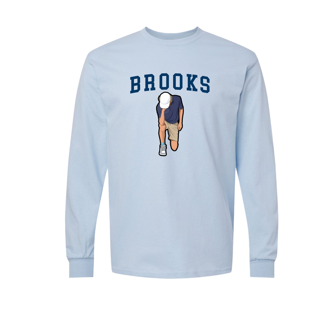 Long Sleeve Tee — Shirsey in Light Blue
