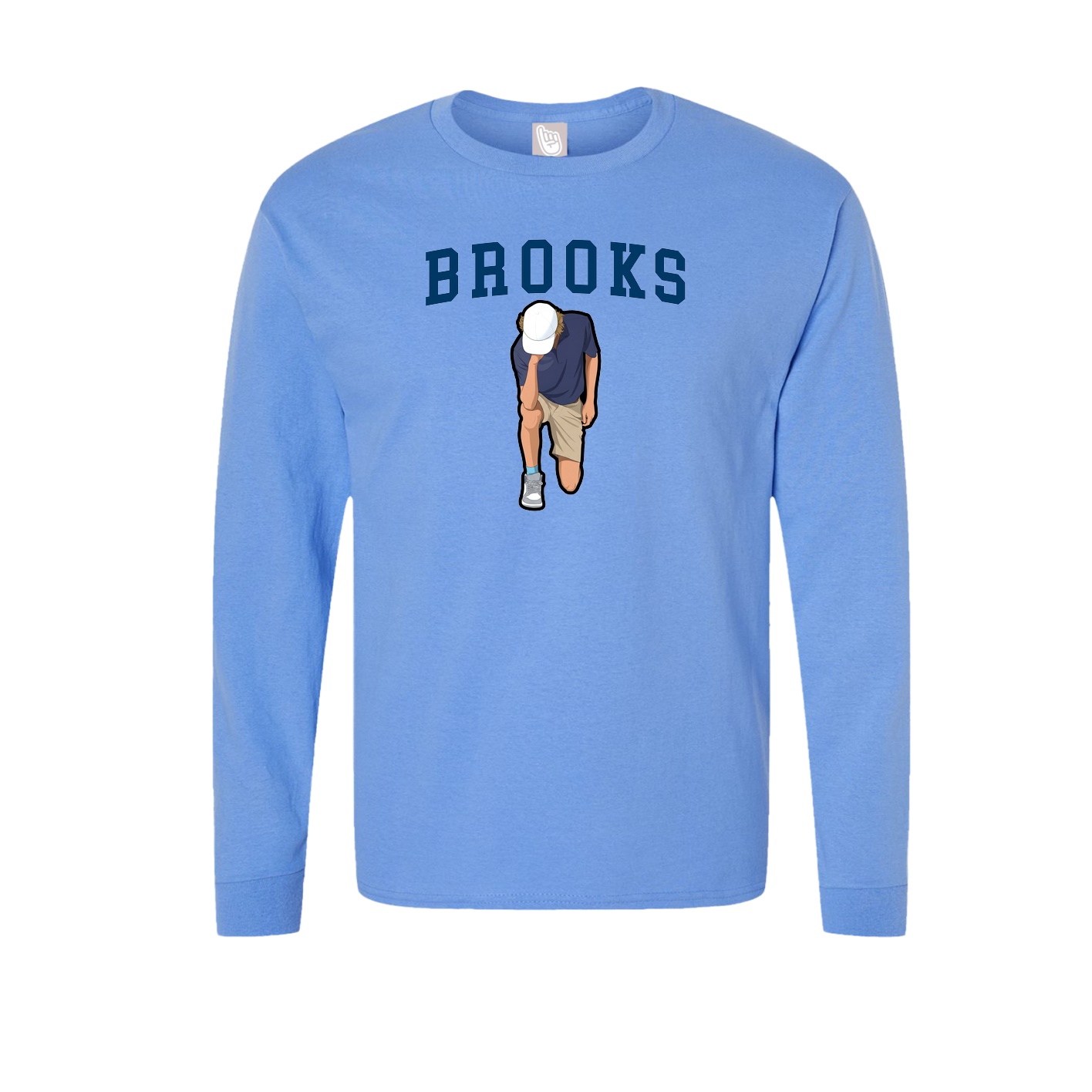 Long Sleeve Tee — Shirsey in Powder Blue