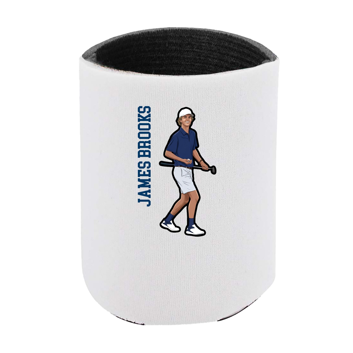 Can Holder — Name Vertical in White