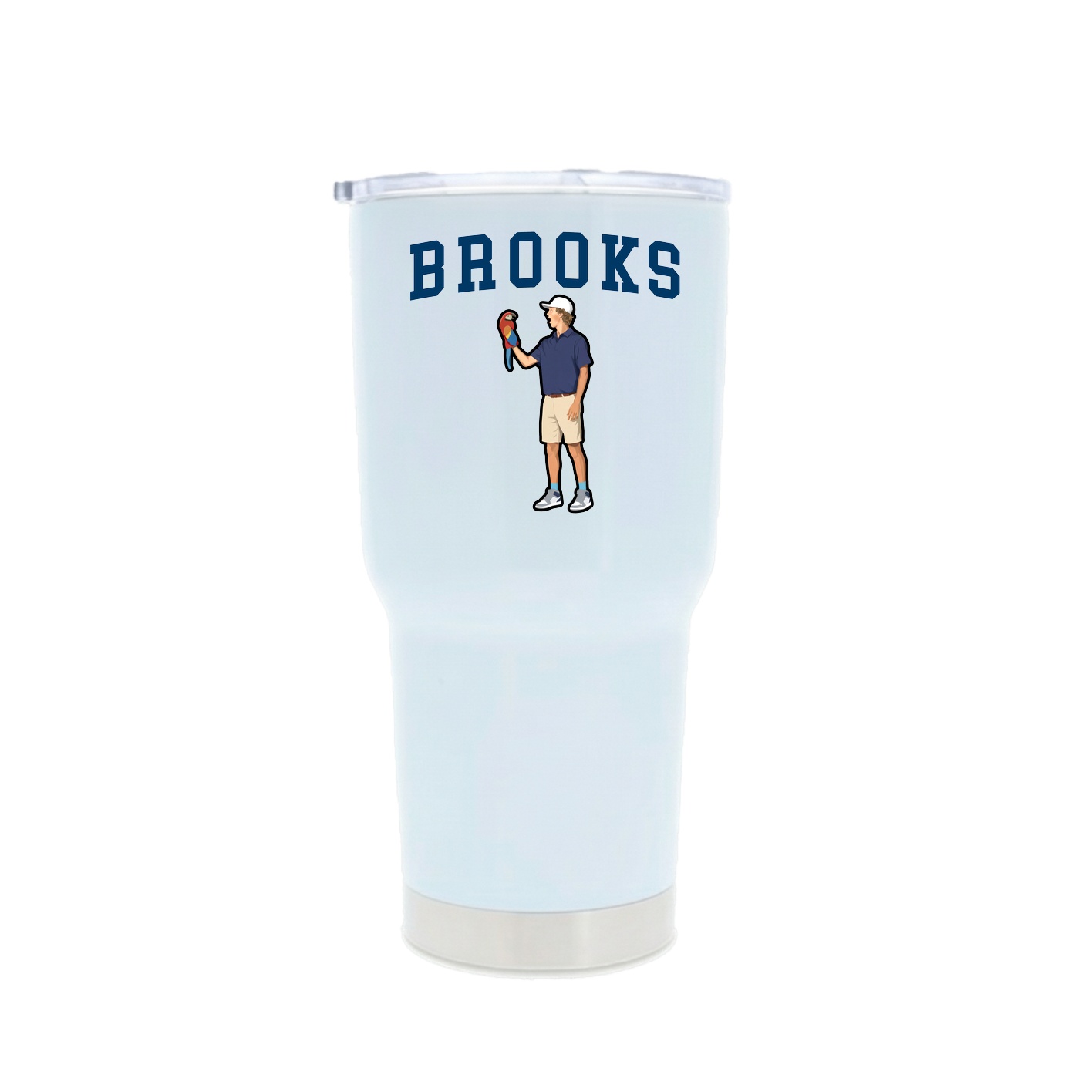 30oz Stainless Steel Tumbler — Shirsey in White