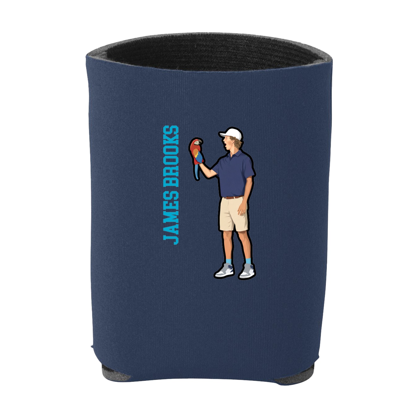 Can Holder — Name Vertical in Navy