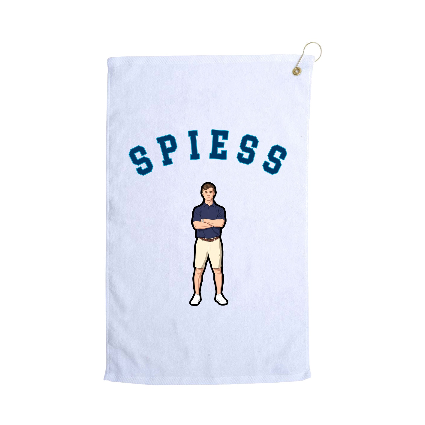 Golf Towel — Shirsey Arch in White
