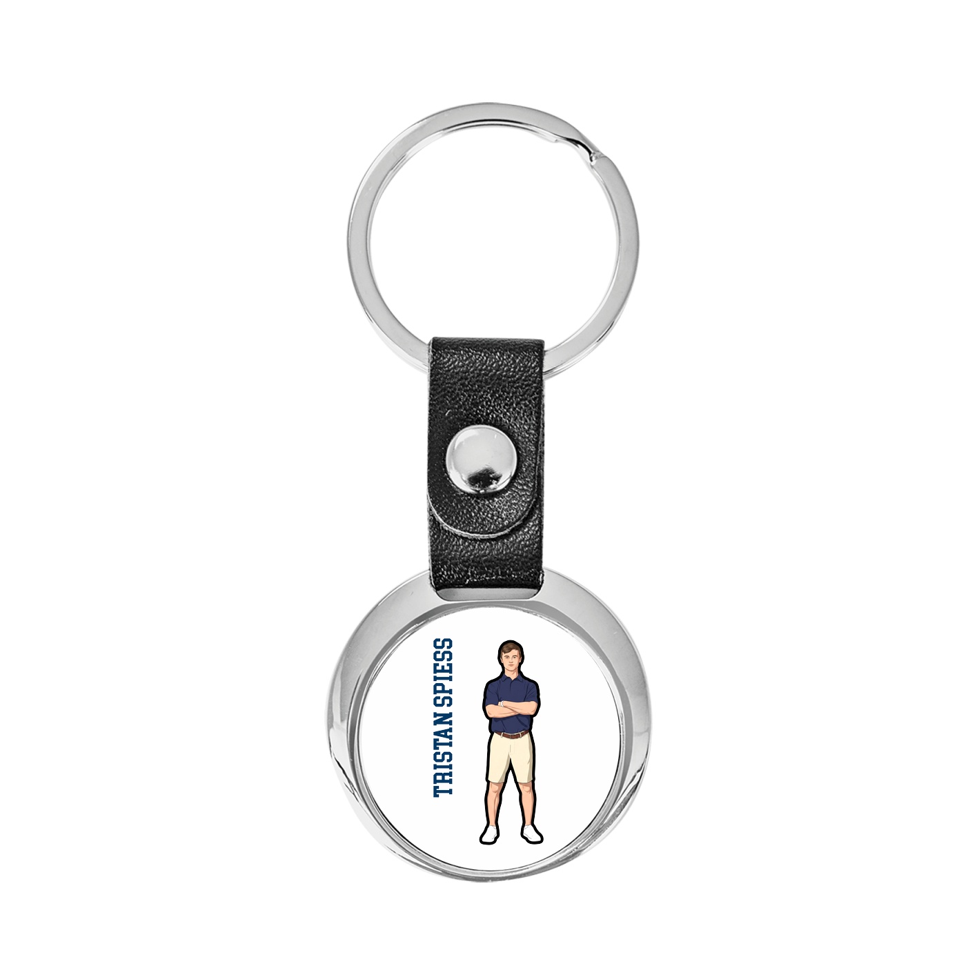 Key Chain — Name Vertical in Classic