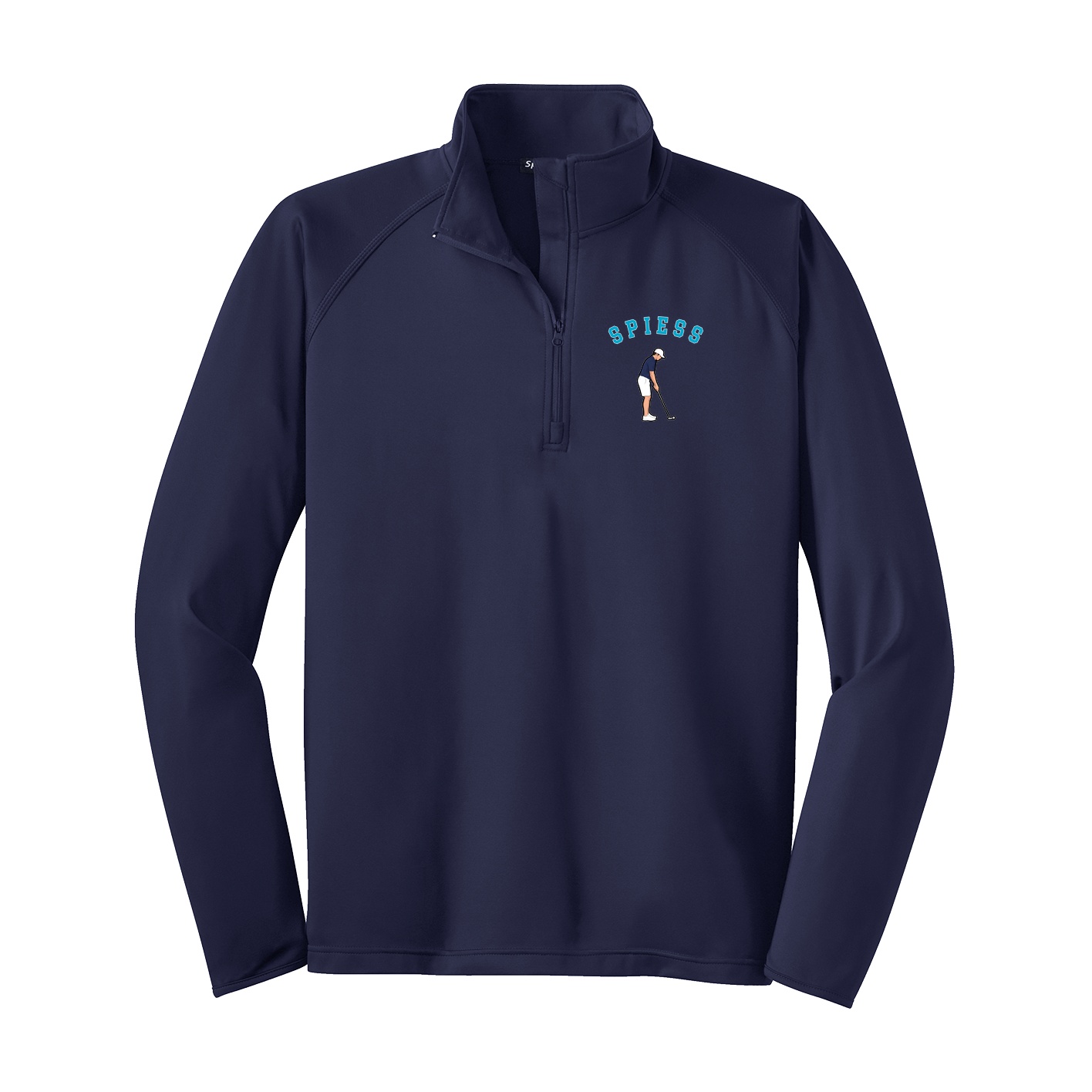 Q-Zip Pullover — Shirsey Arch in Navy