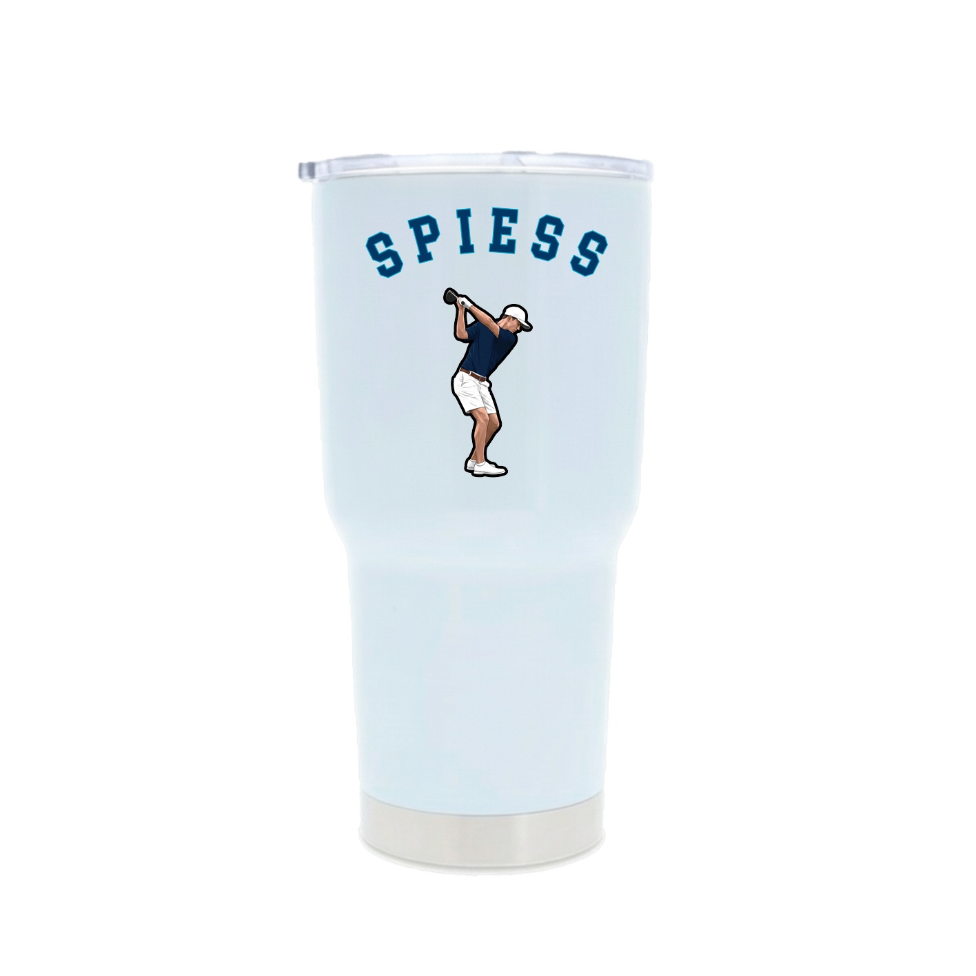 30oz Stainless Steel Tumbler — Shirsey Arch in White
