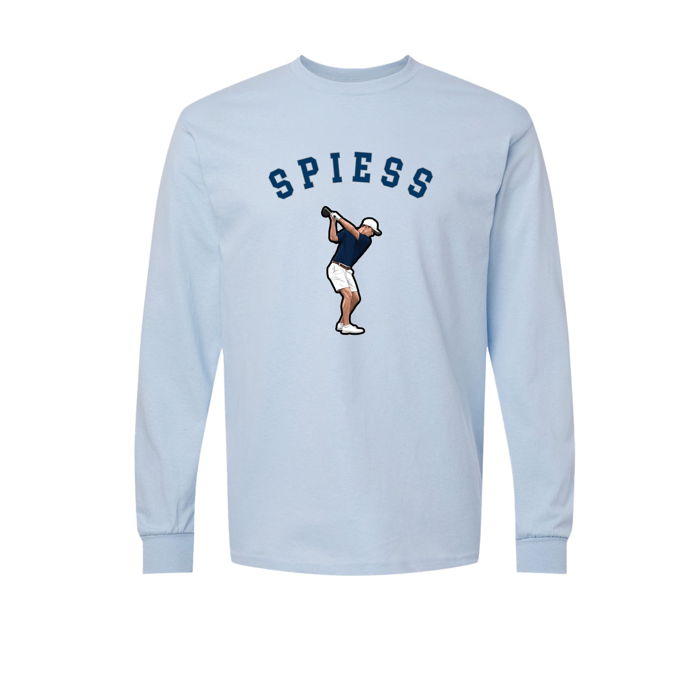 Long Sleeve Tee — Shirsey Arch in Light Blue