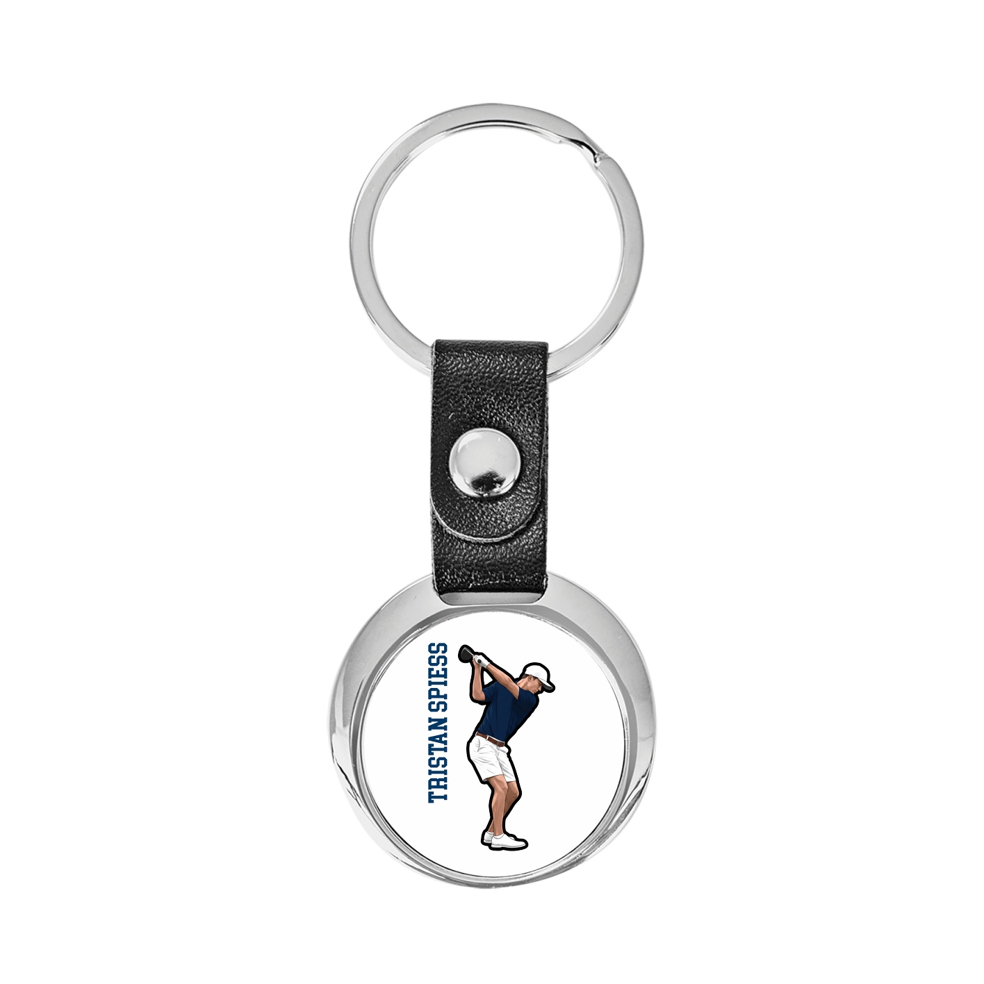 Key Chain — Name Vertical in Classic
