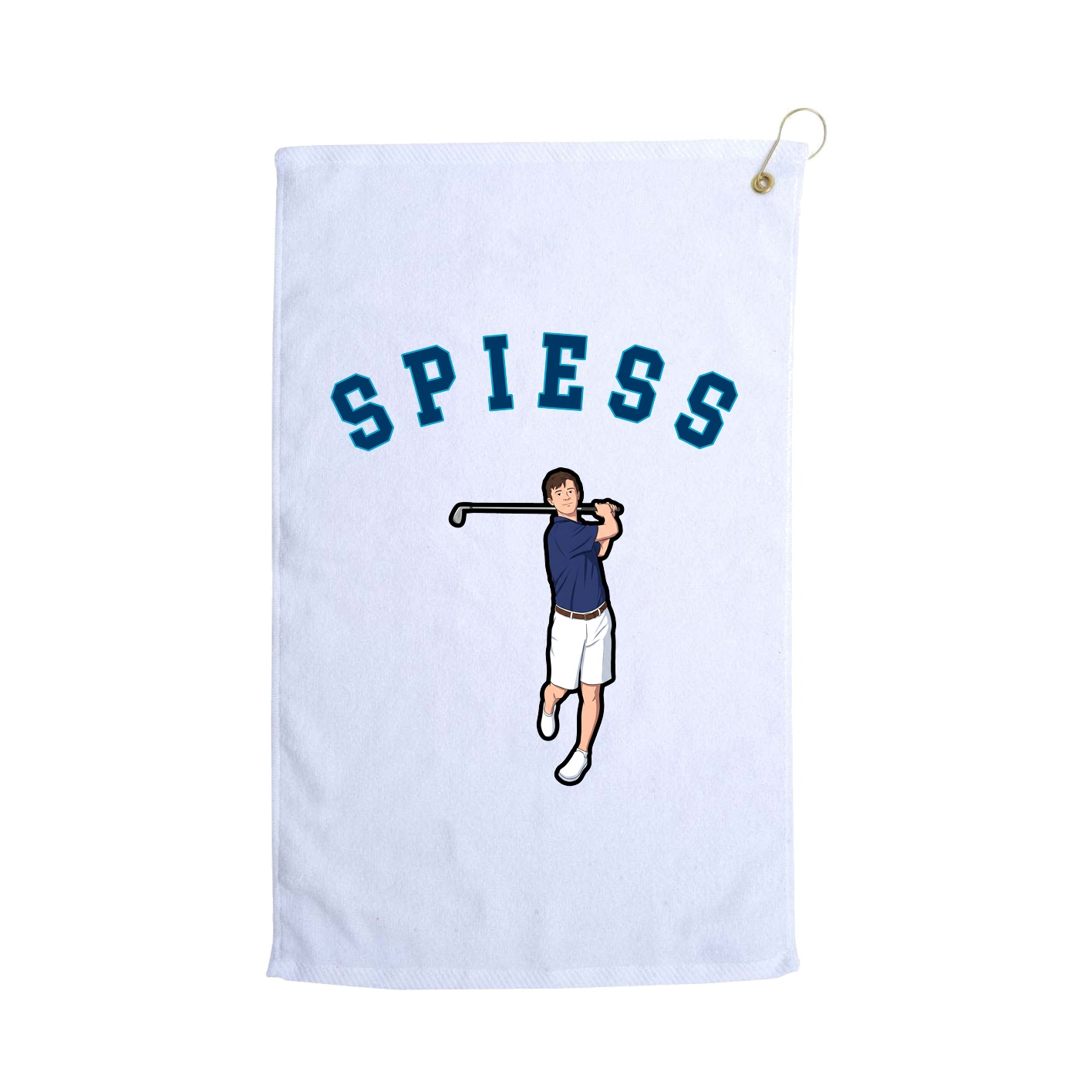Golf Towel — Shirsey Arch in White
