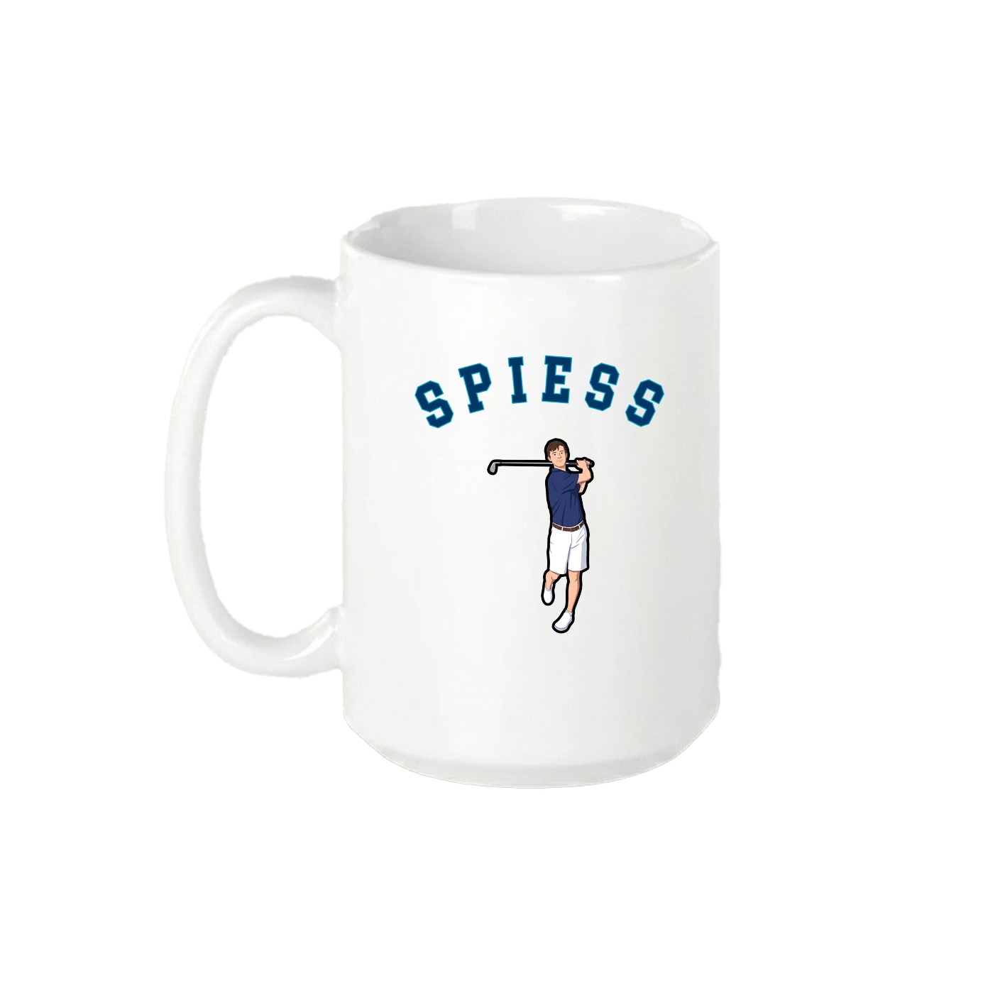 15oz Coffee Mug — Shirsey Arch in White