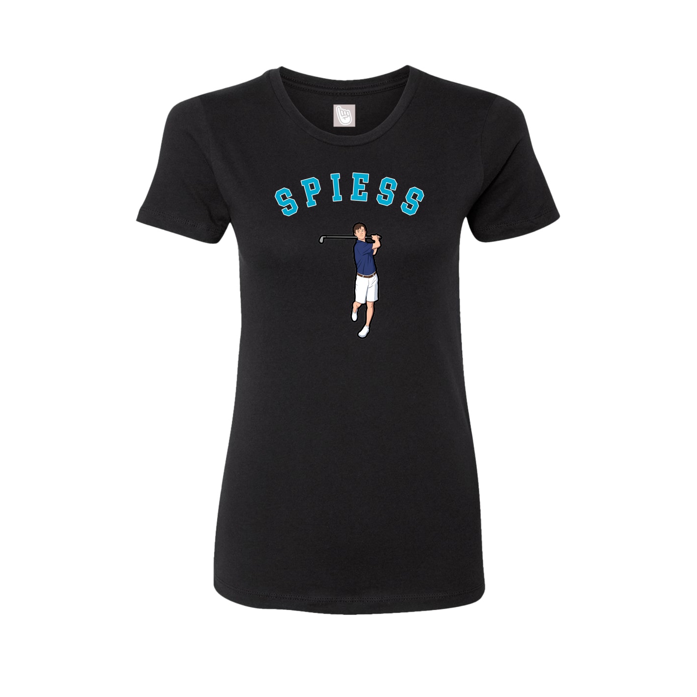 Fitted Women's Tee — Shirsey Arch in Black
