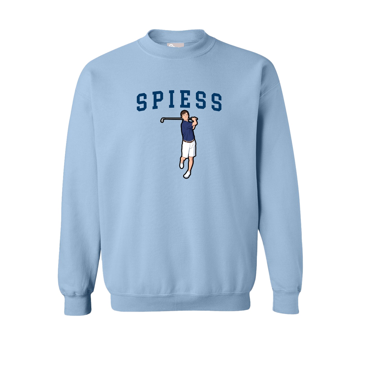 Fleece Crew — Shirsey in Light Blue