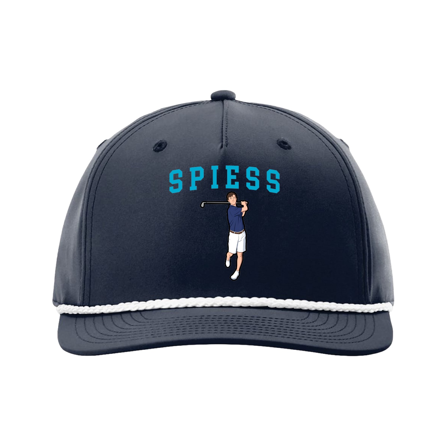 Five-Panel Classic Rope Cap — Shirsey in Navy