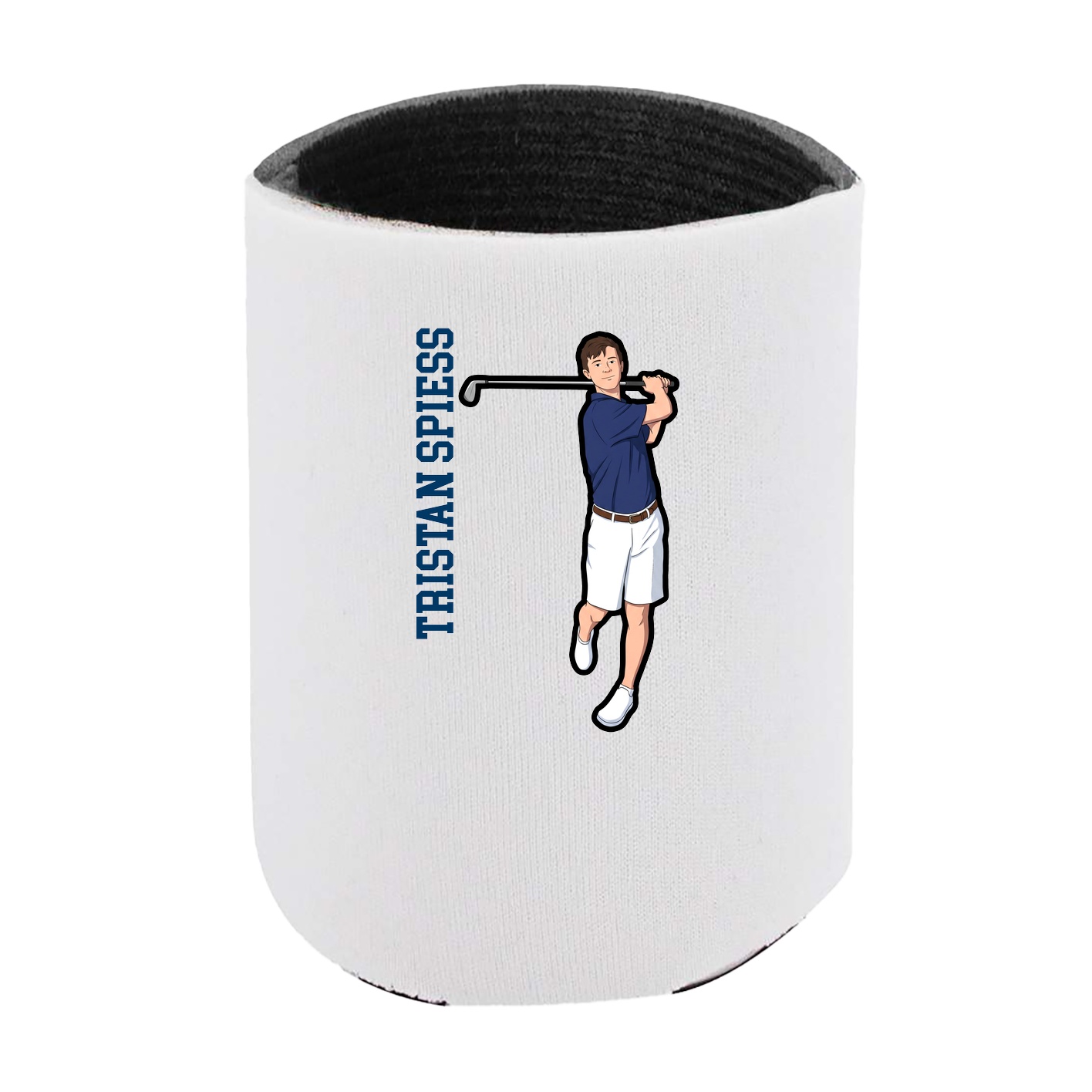Can Holder — Name Vertical in White