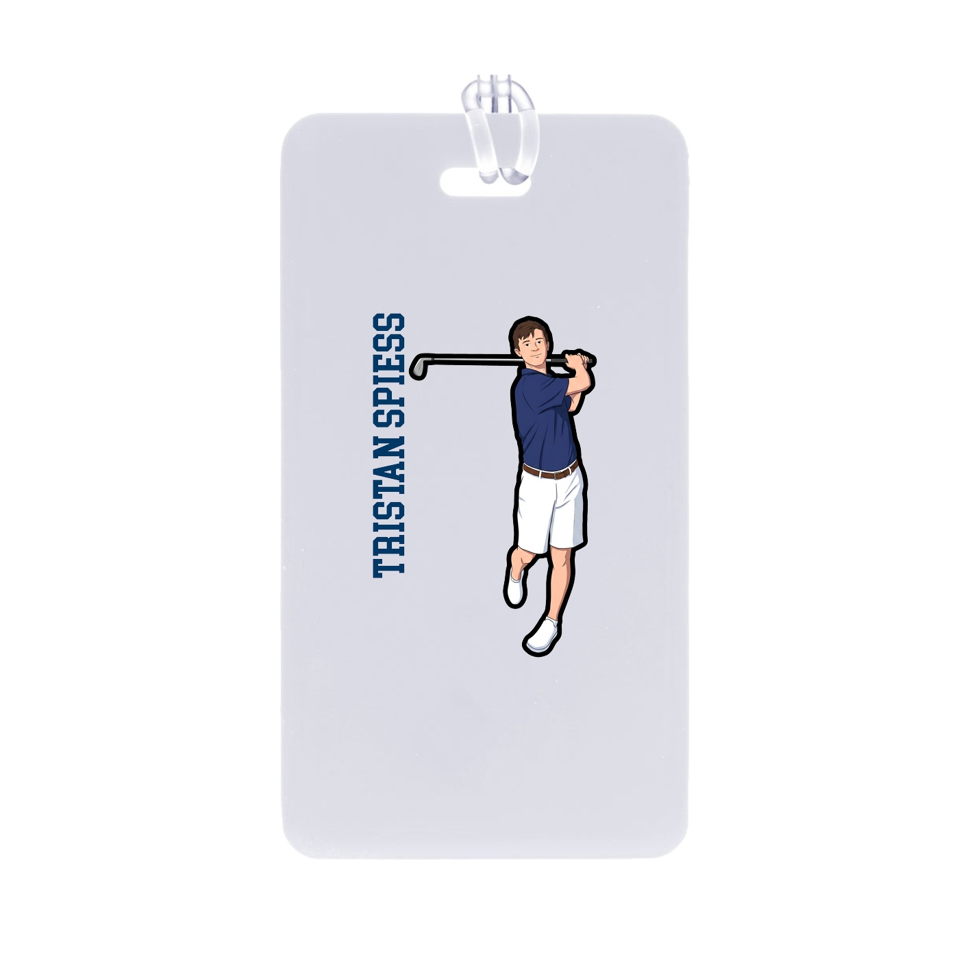 Bag Tag — Name Vertical in Classic