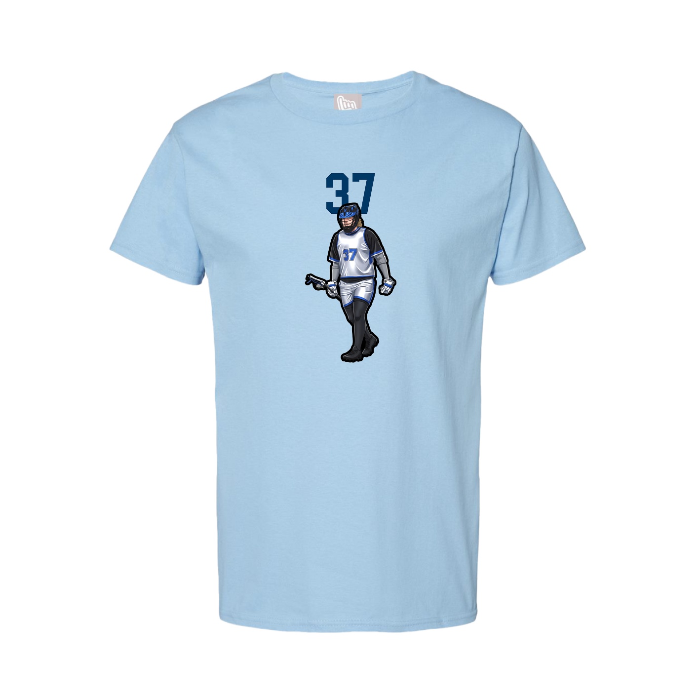 Tee — Number Top in Light Blue