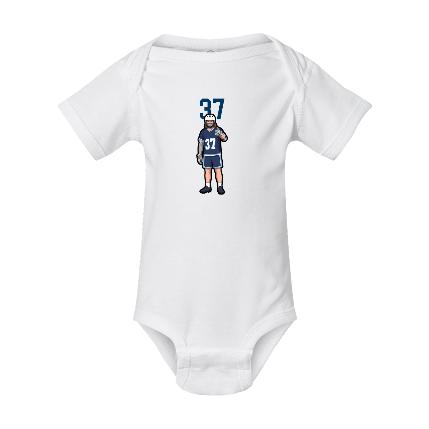 Baby Onesie — Number Top in White