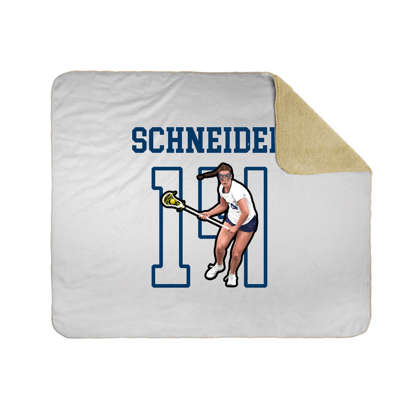 Throw Blanket — Shirsey in White