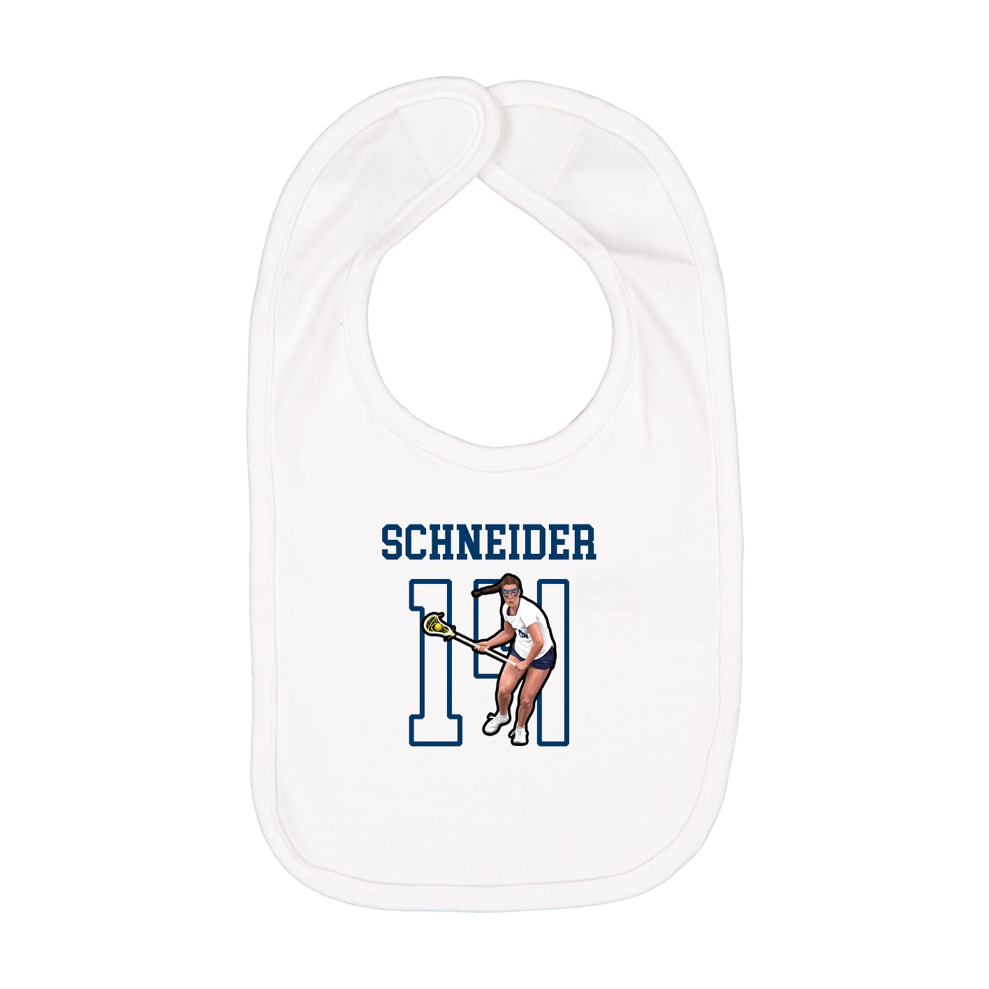 Infant Bib — Shirsey in White