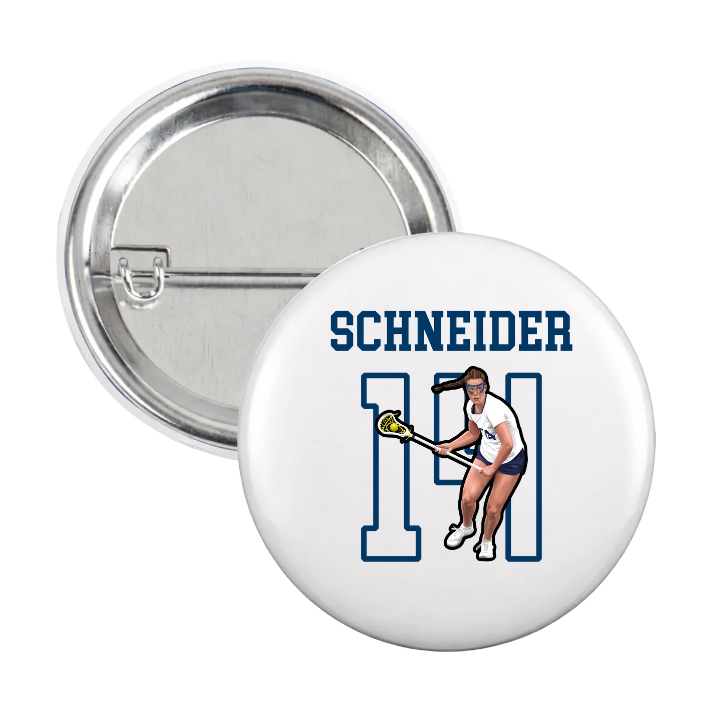Game Day Button — Shirsey in White