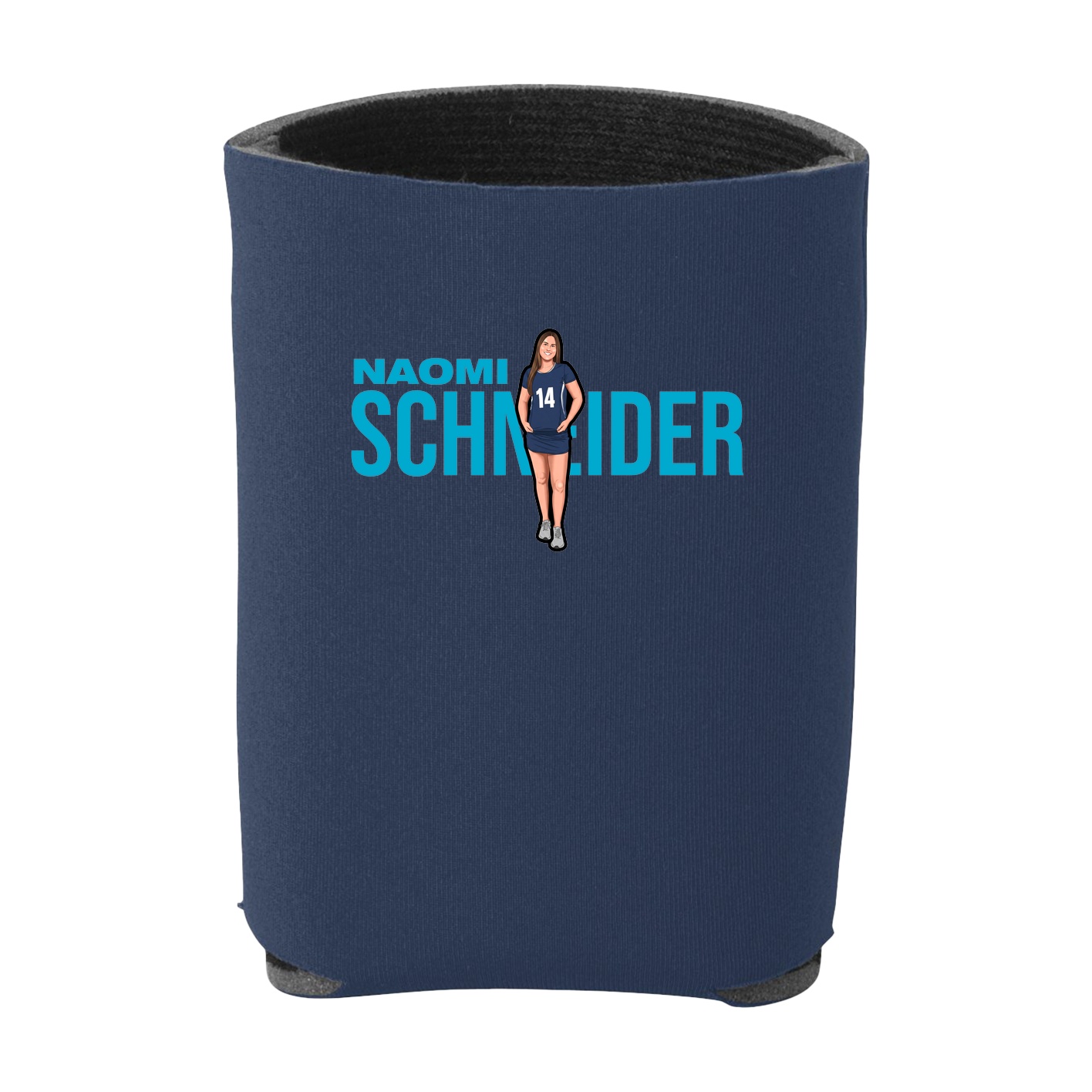Can Holder — Player Name in Navy