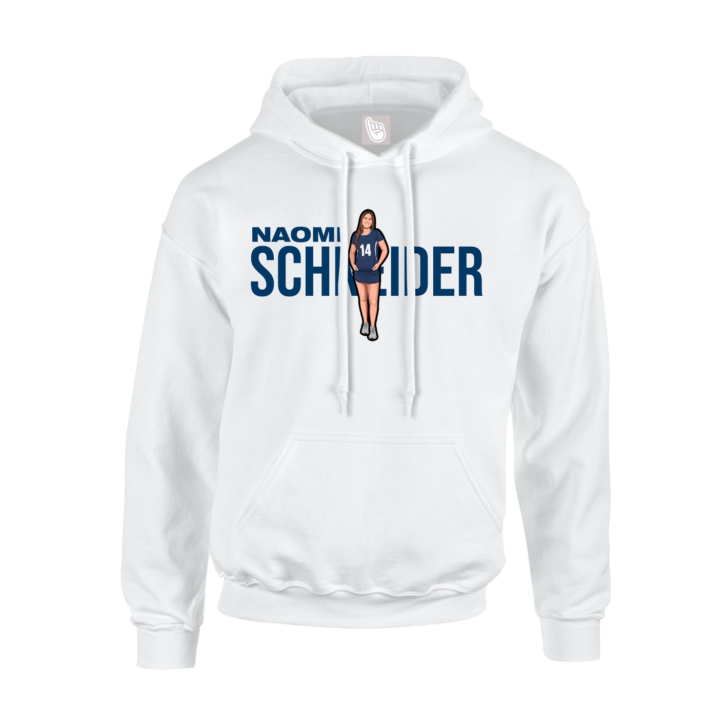 Hoodie — Player Name in White