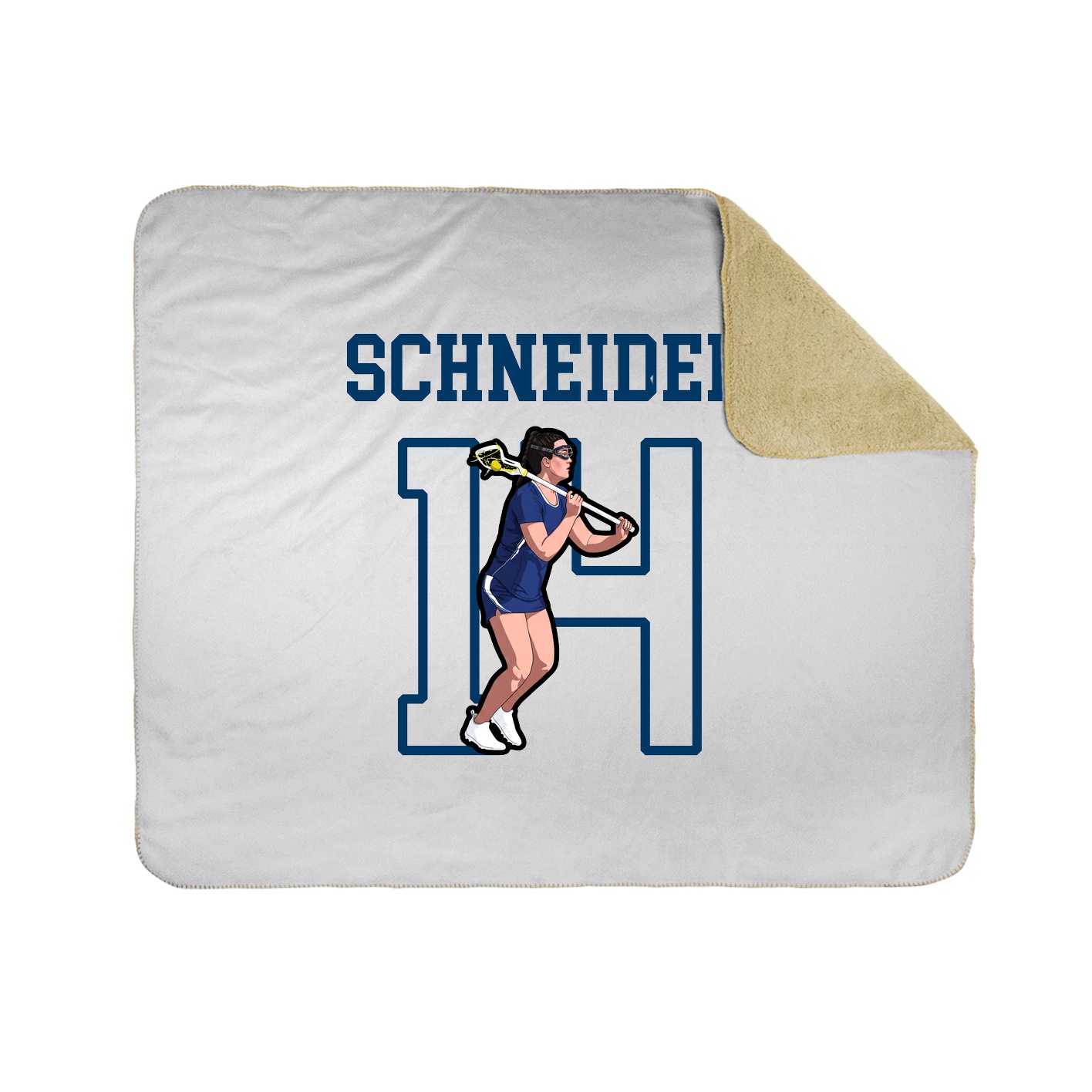 Throw Blanket — Shirsey in White