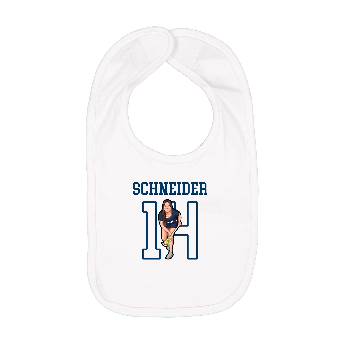 Infant Bib — Shirsey in White
