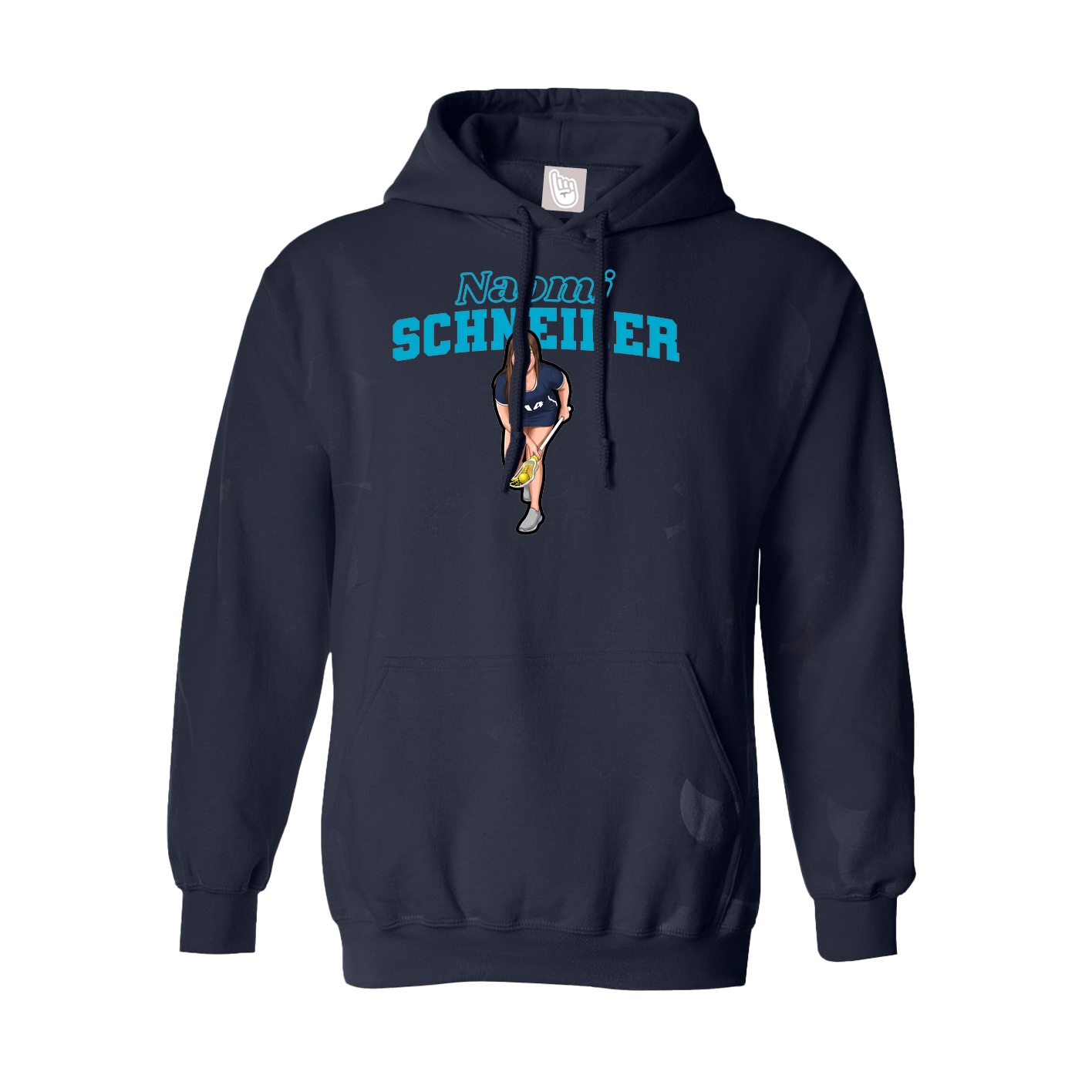 Youth Hoodie — Name Arch in Navy