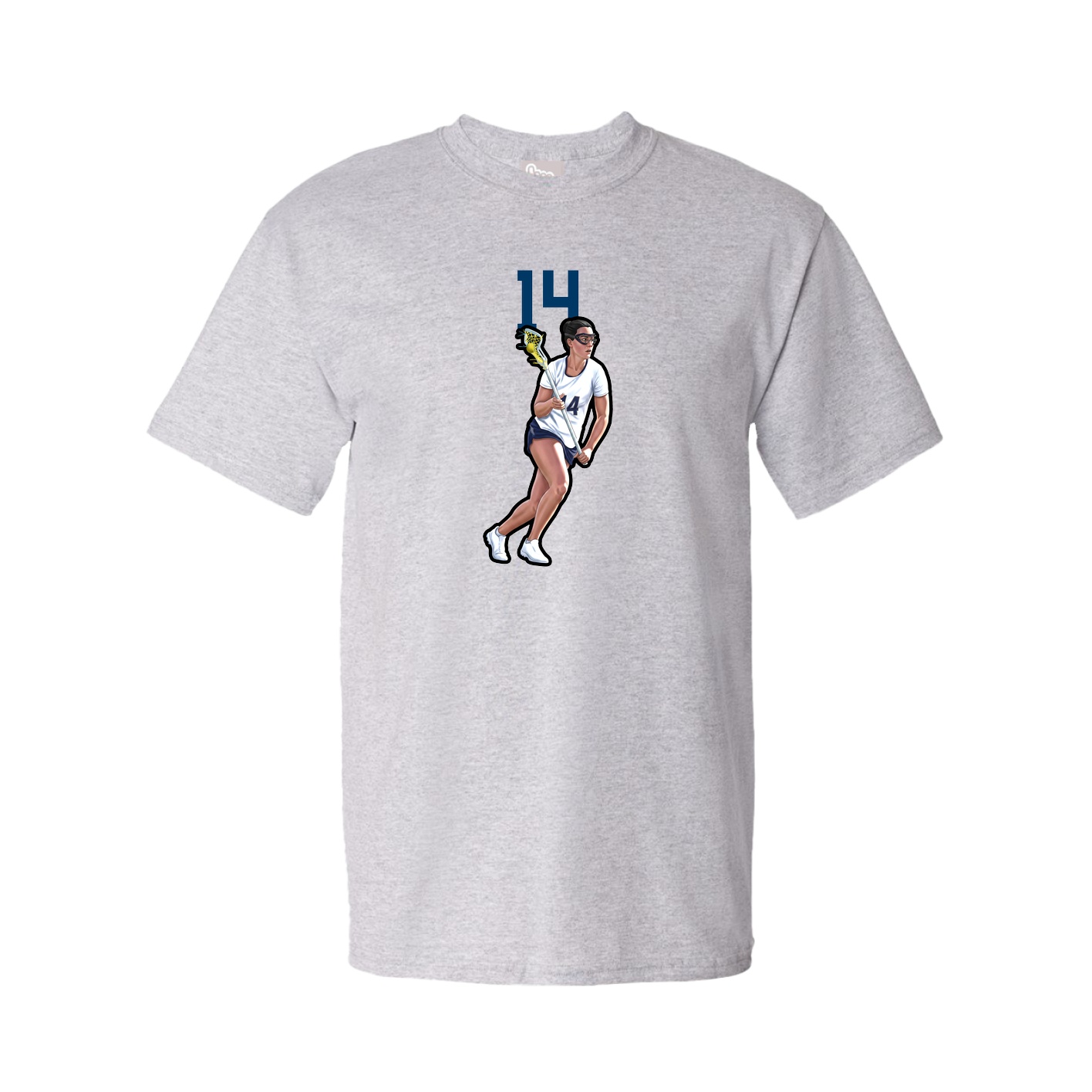 Youth Tee — Number Top in Grey