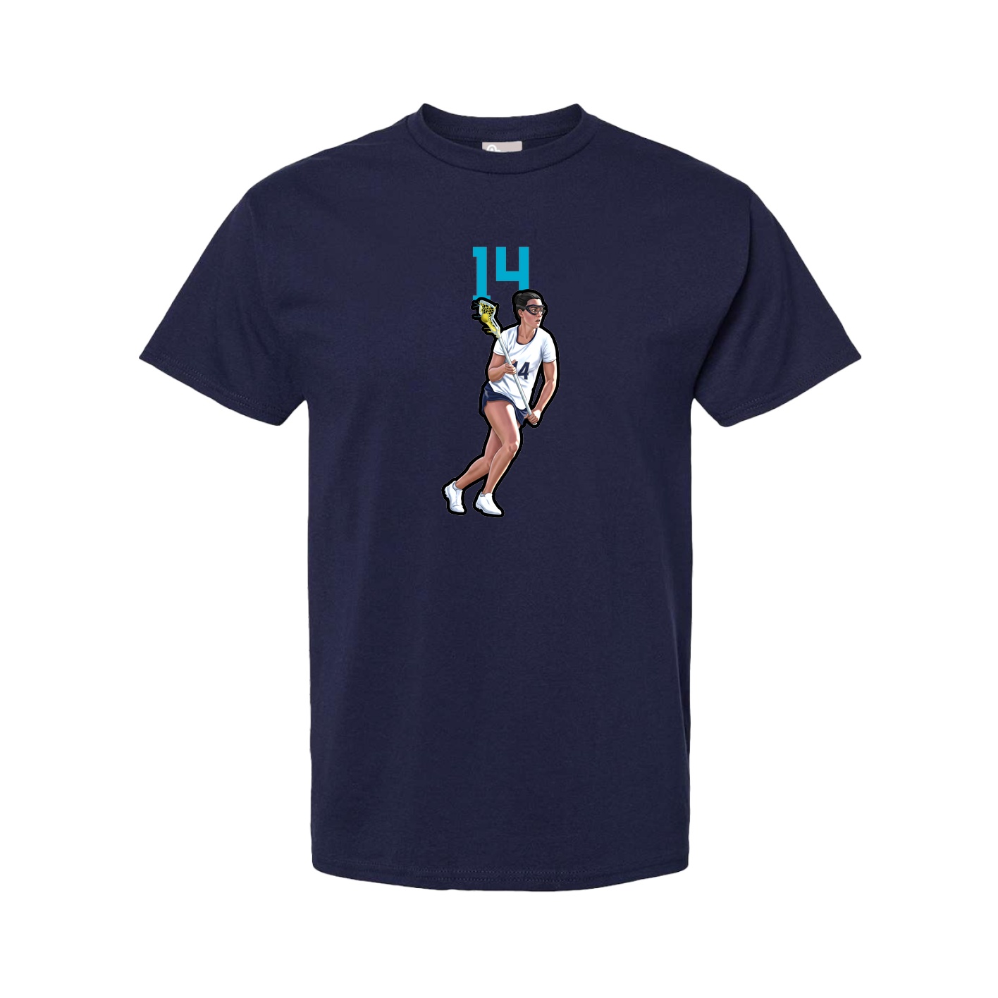 Youth Tee — Number Top in Navy