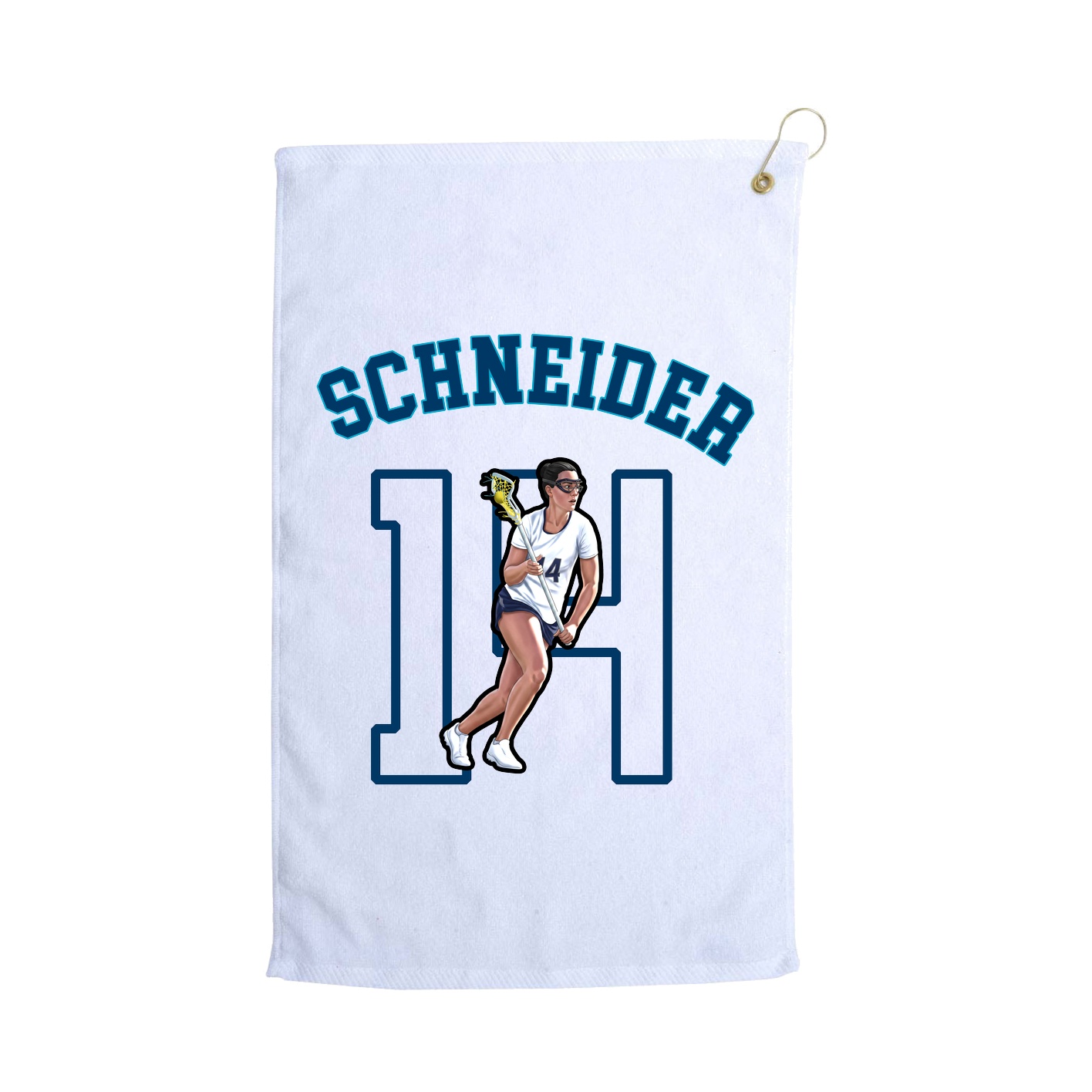 Golf Towel — Shirsey Arch in White