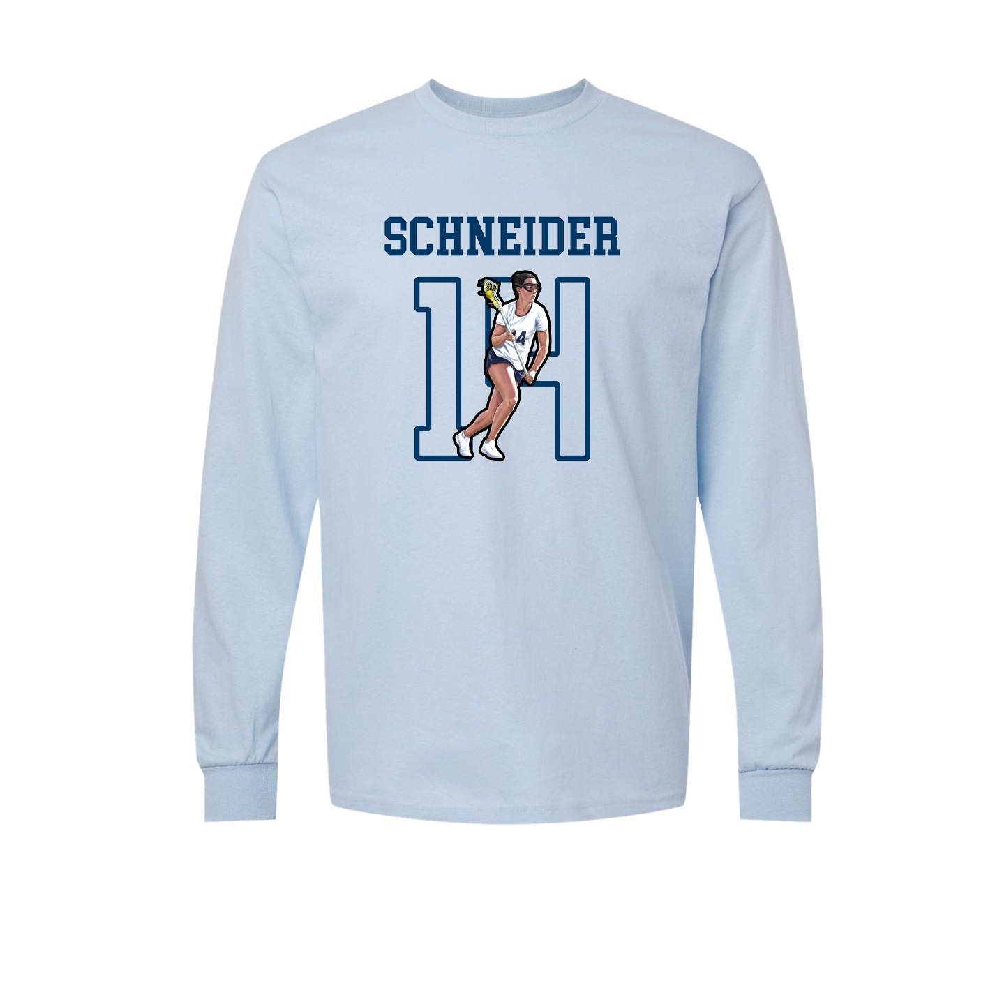 Long Sleeve Tee — Shirsey in Light Blue