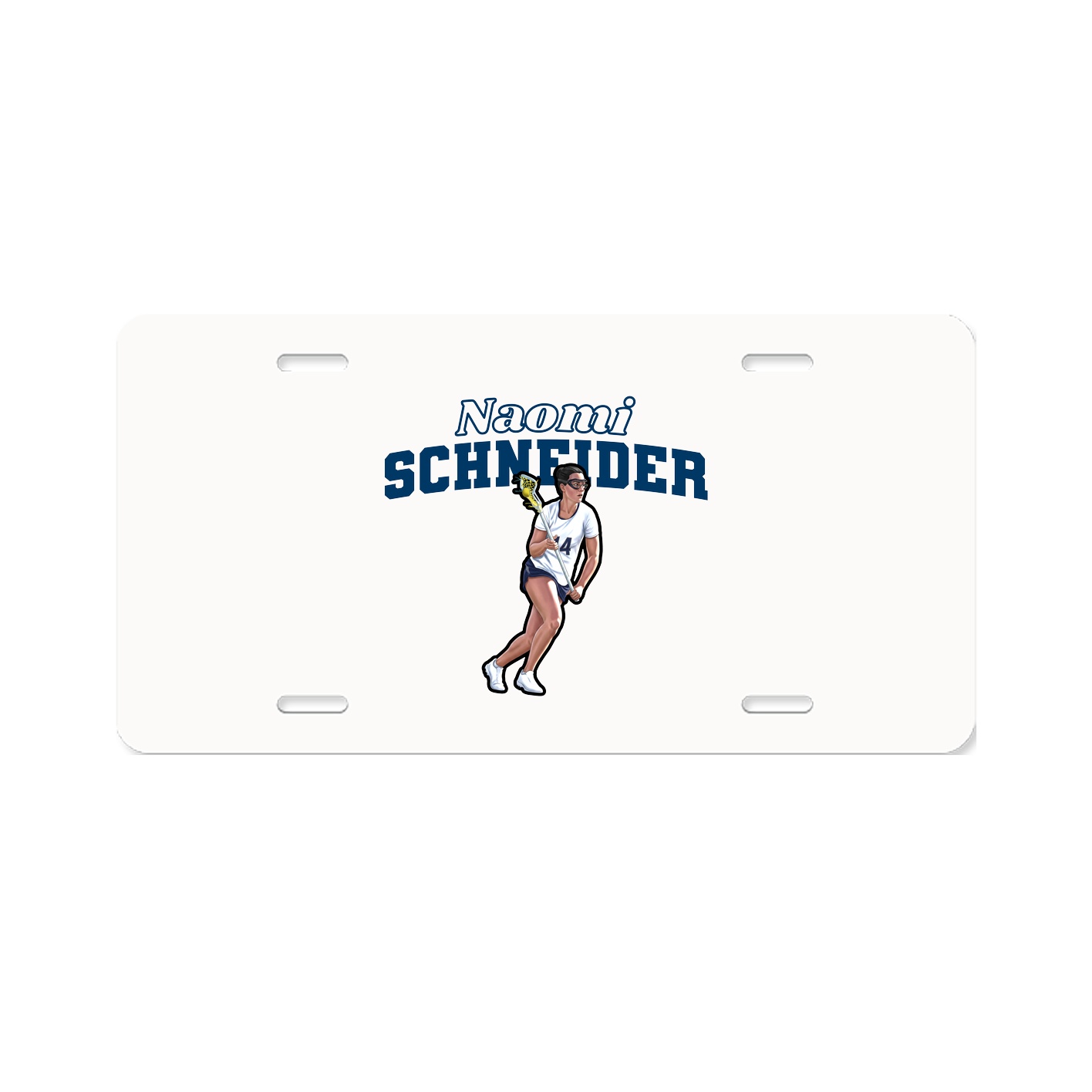 License Plate — Name Arch in Classic