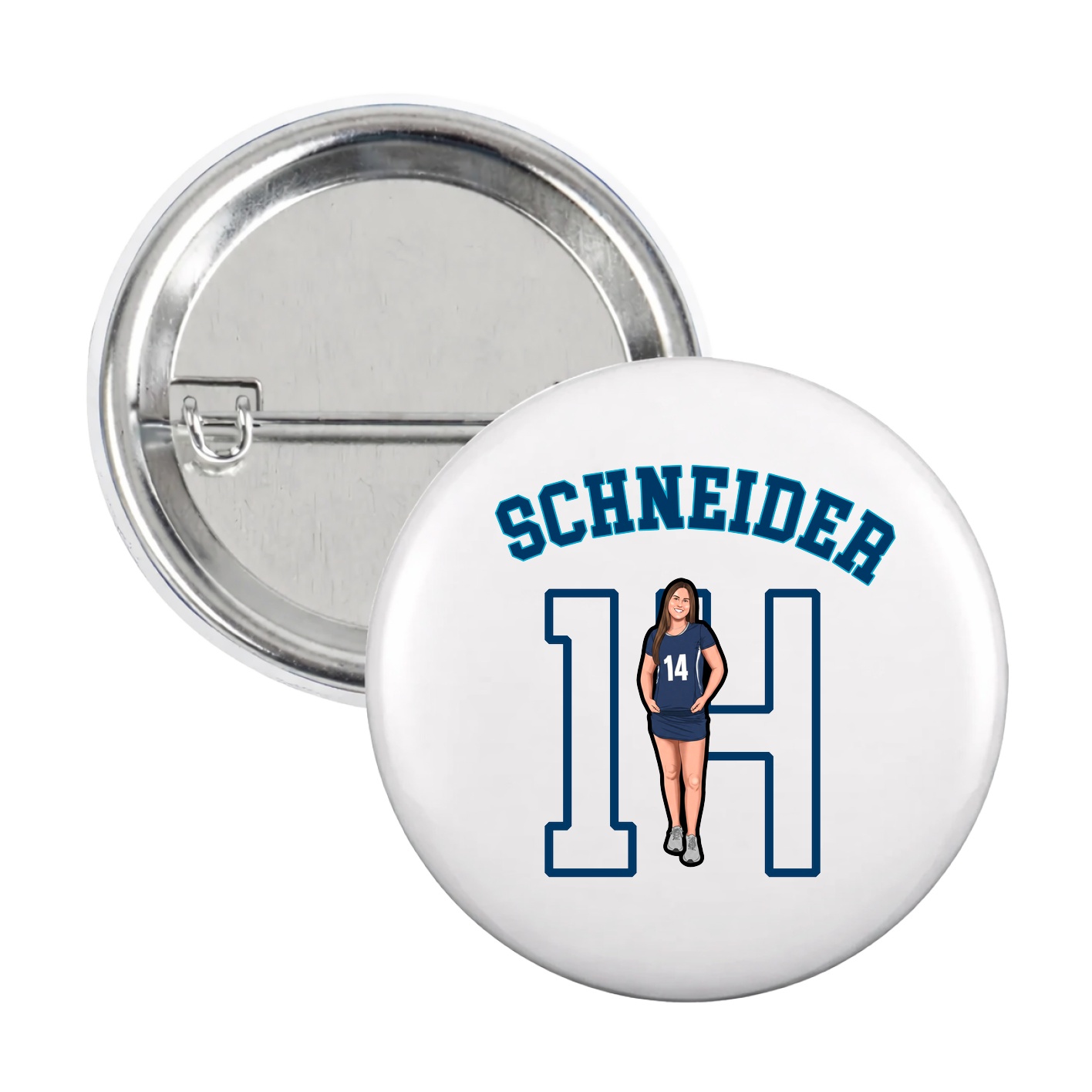 Game Day Button — Shirsey Arch in White