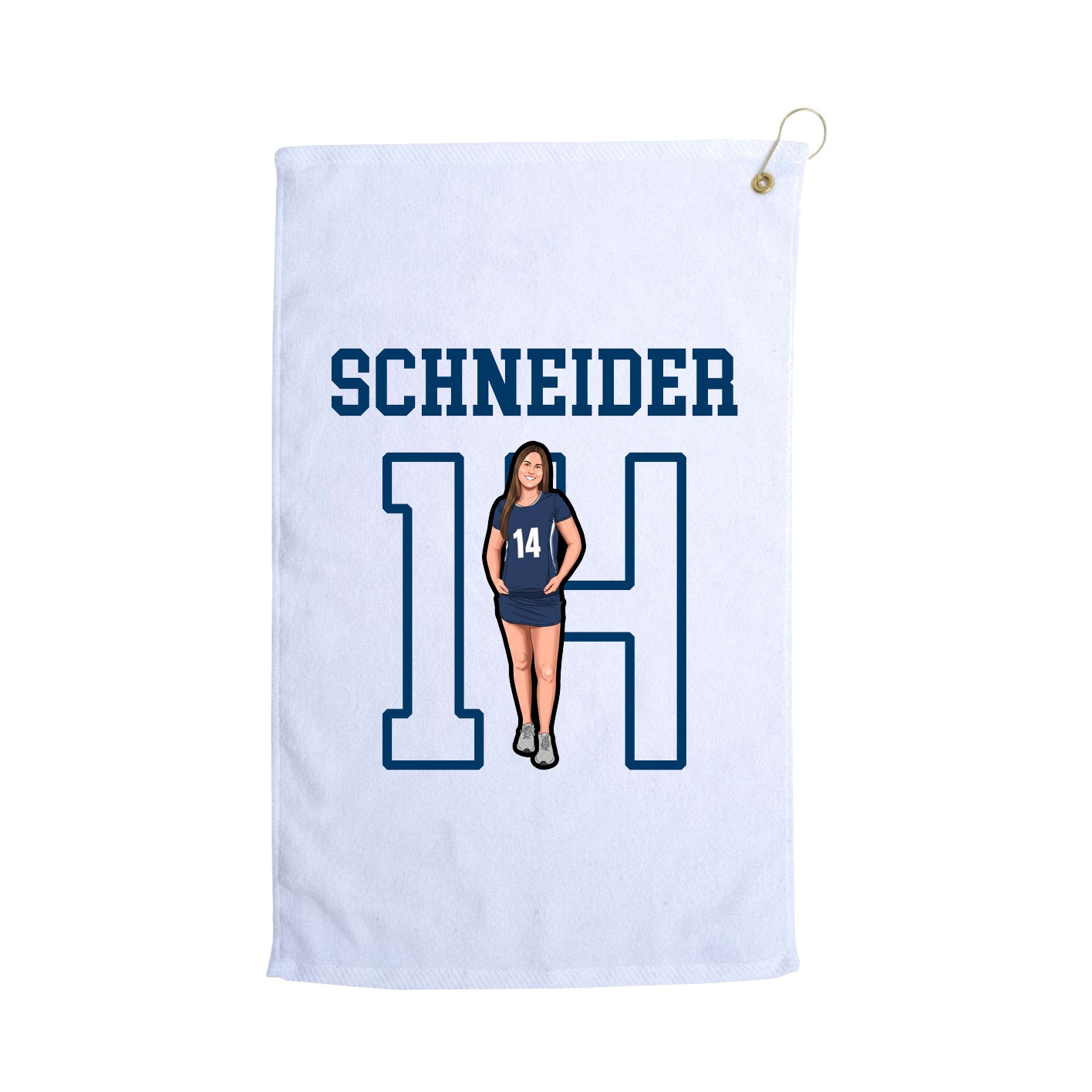 Golf Towel — Shirsey in White