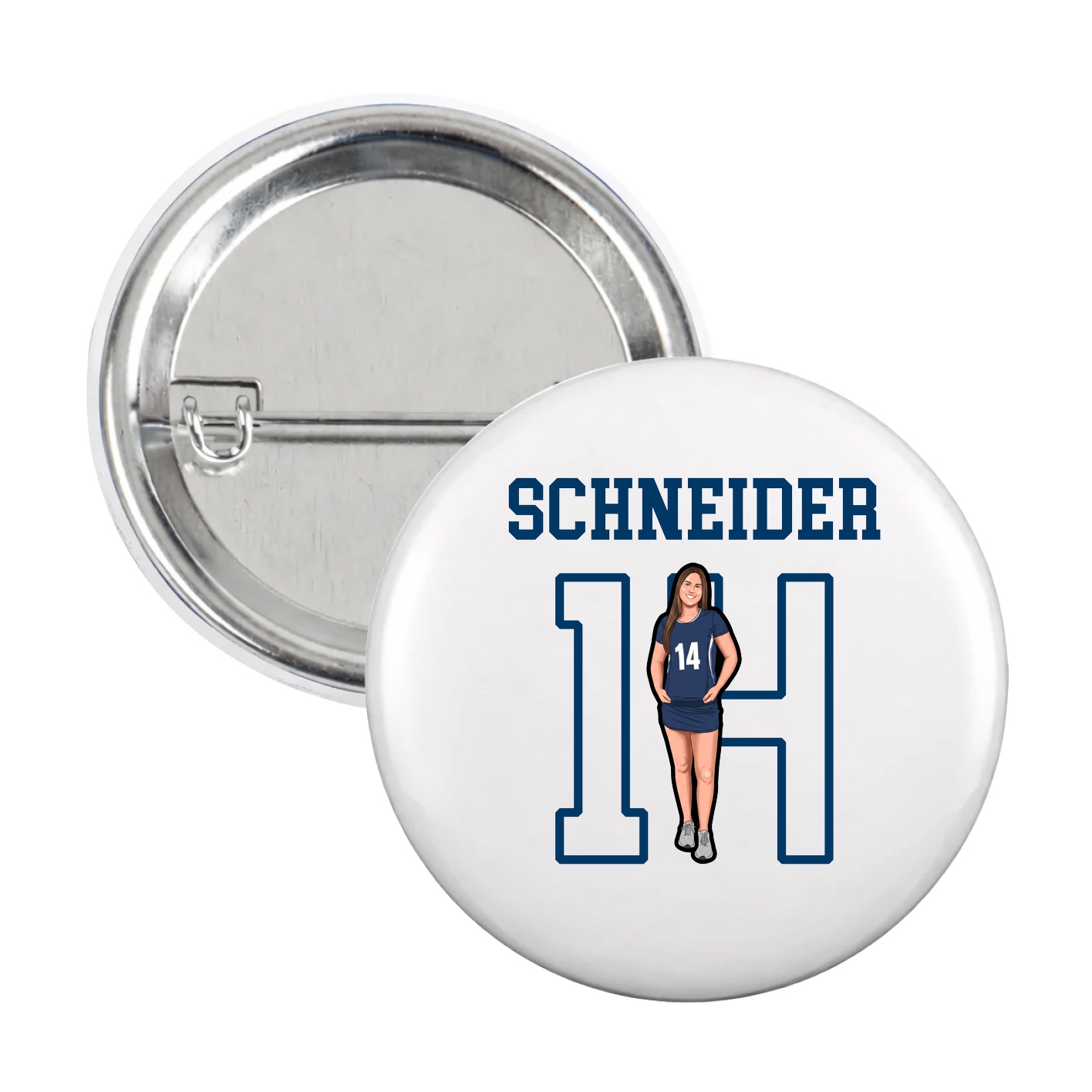 Game Day Button — Shirsey in White