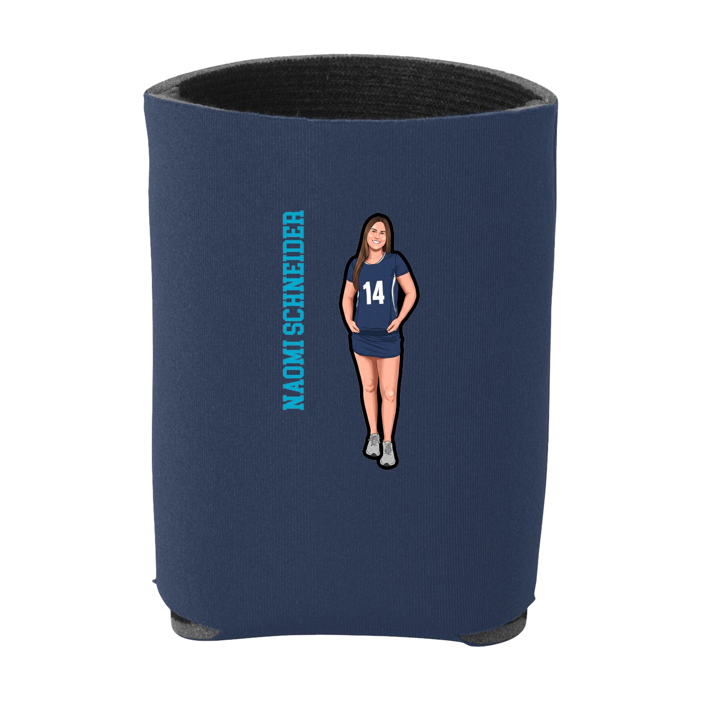 Can Holder — Name Vertical in Navy