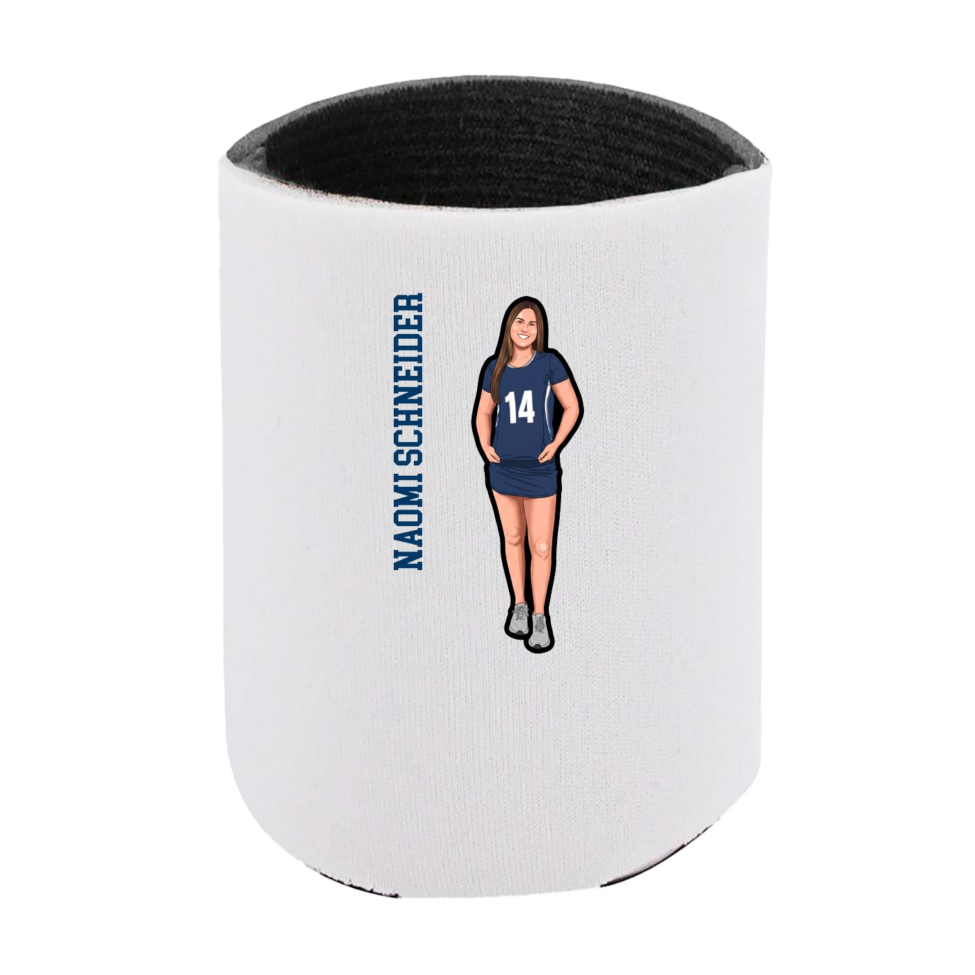 Can Holder — Name Vertical in White