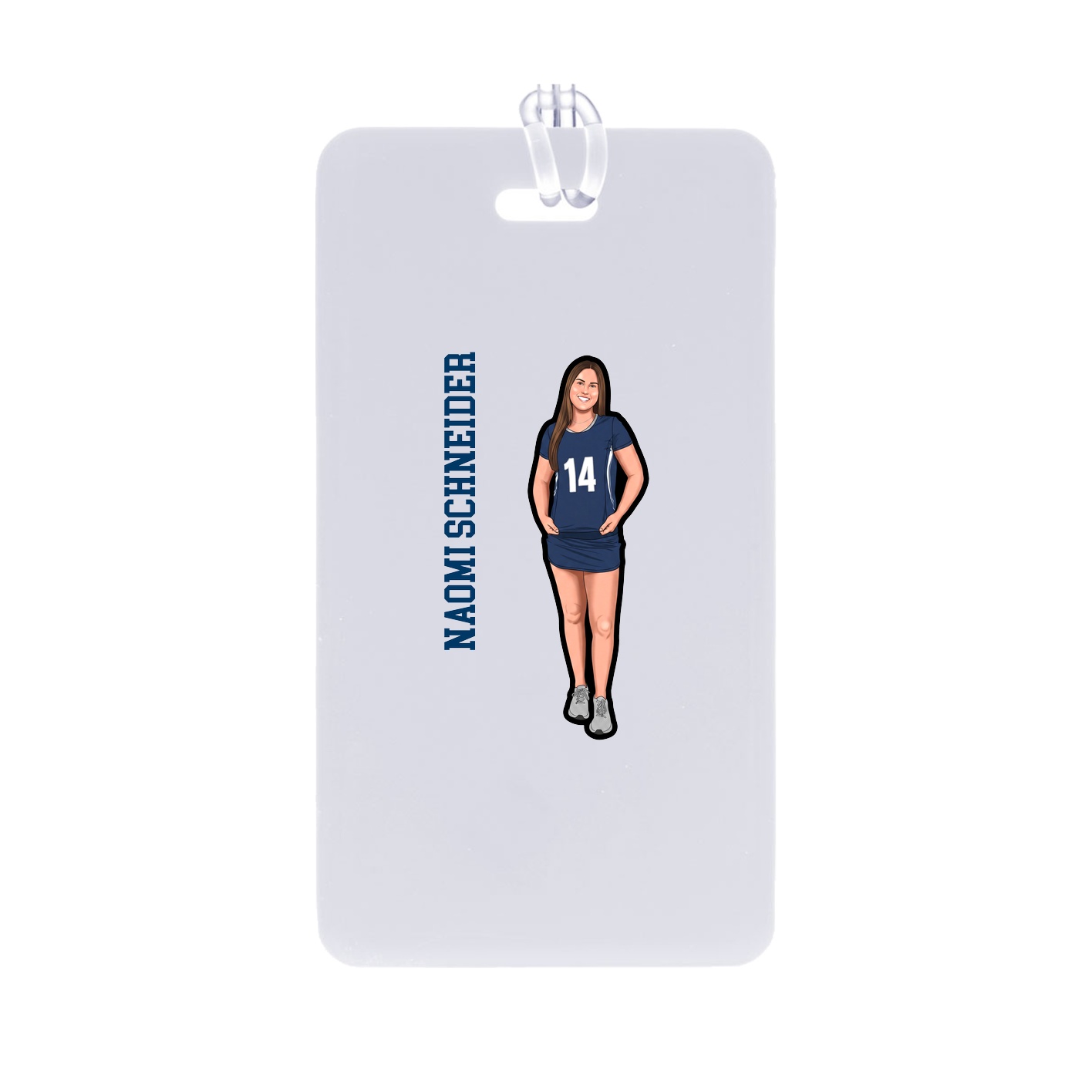 Bag Tag — Name Vertical in Classic