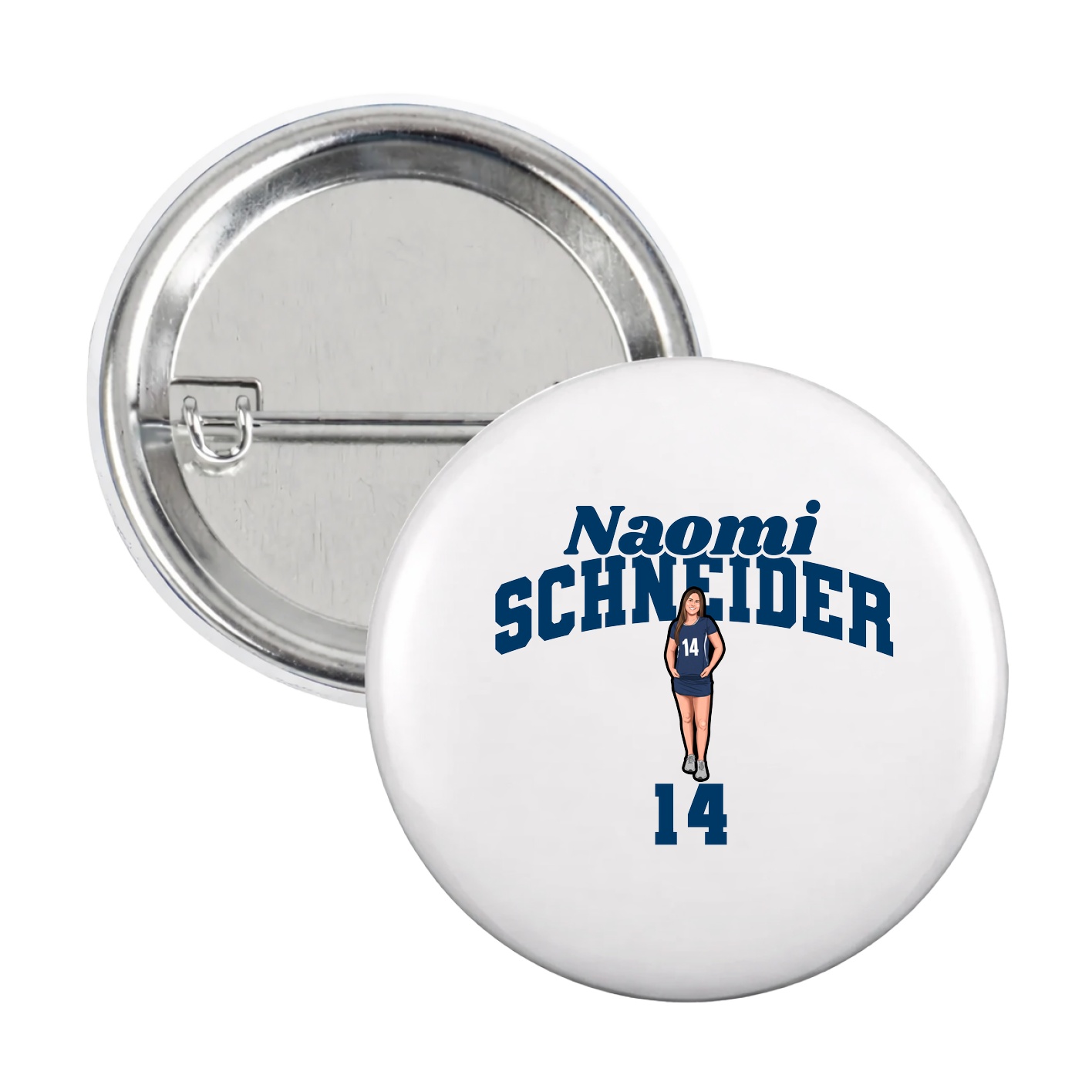 Game Day Button — Signature Arch in White