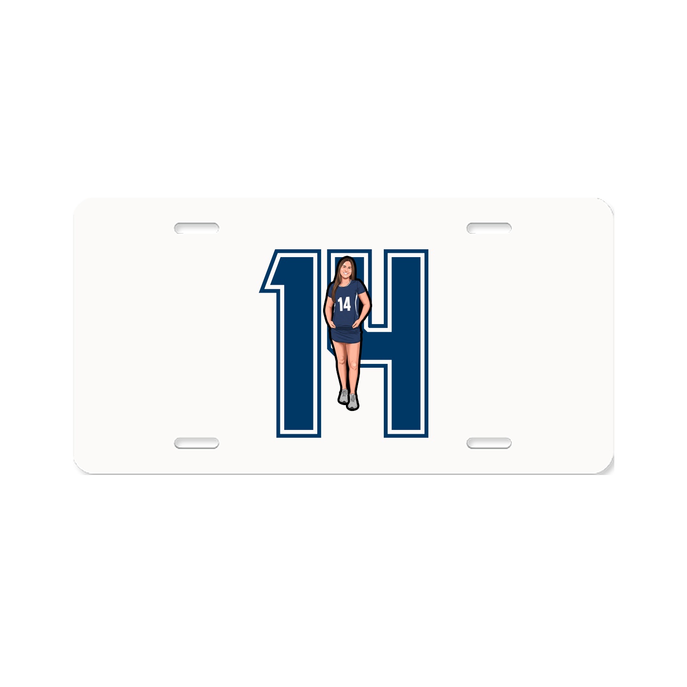 License Plate — Number in Classic