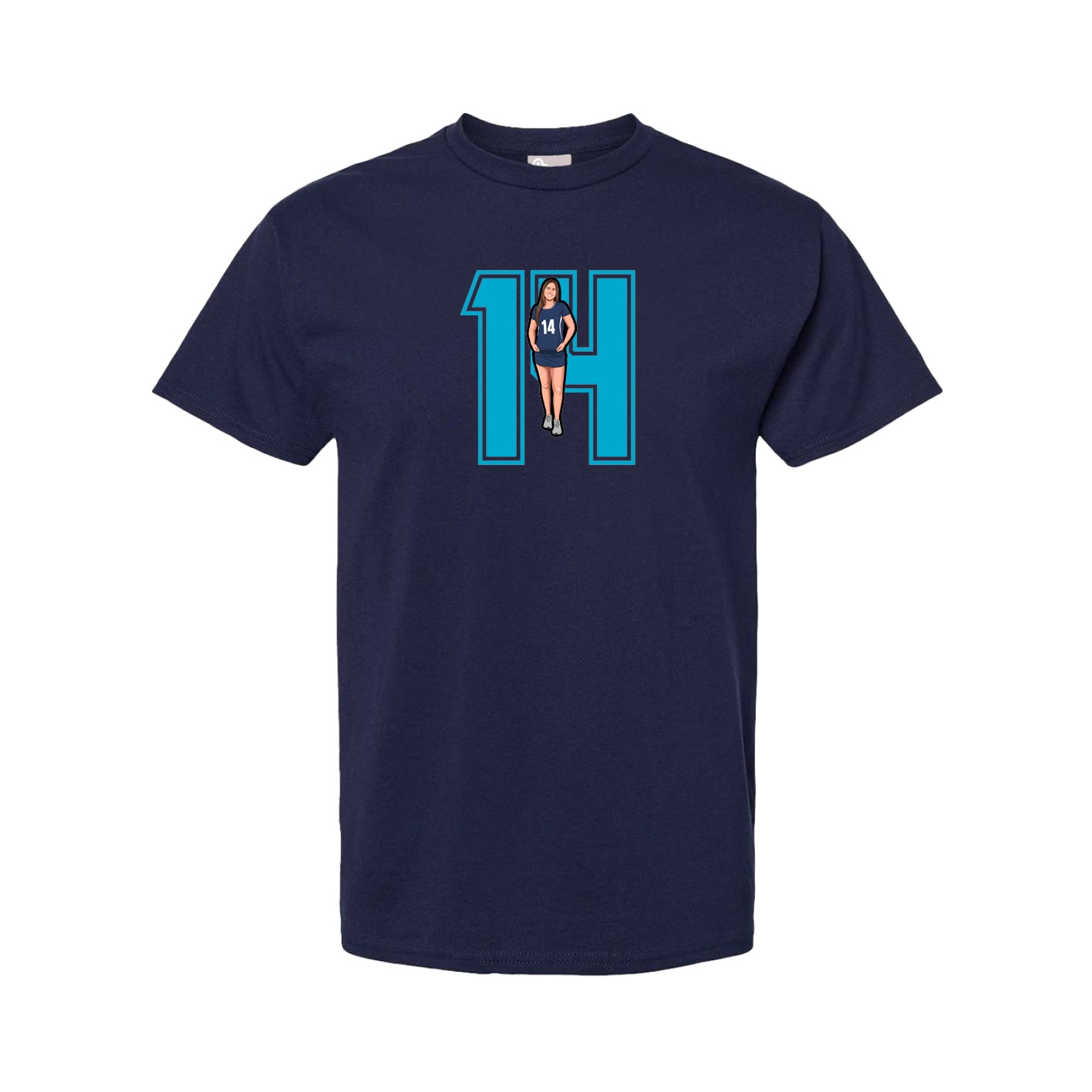 Tee — Number in Navy