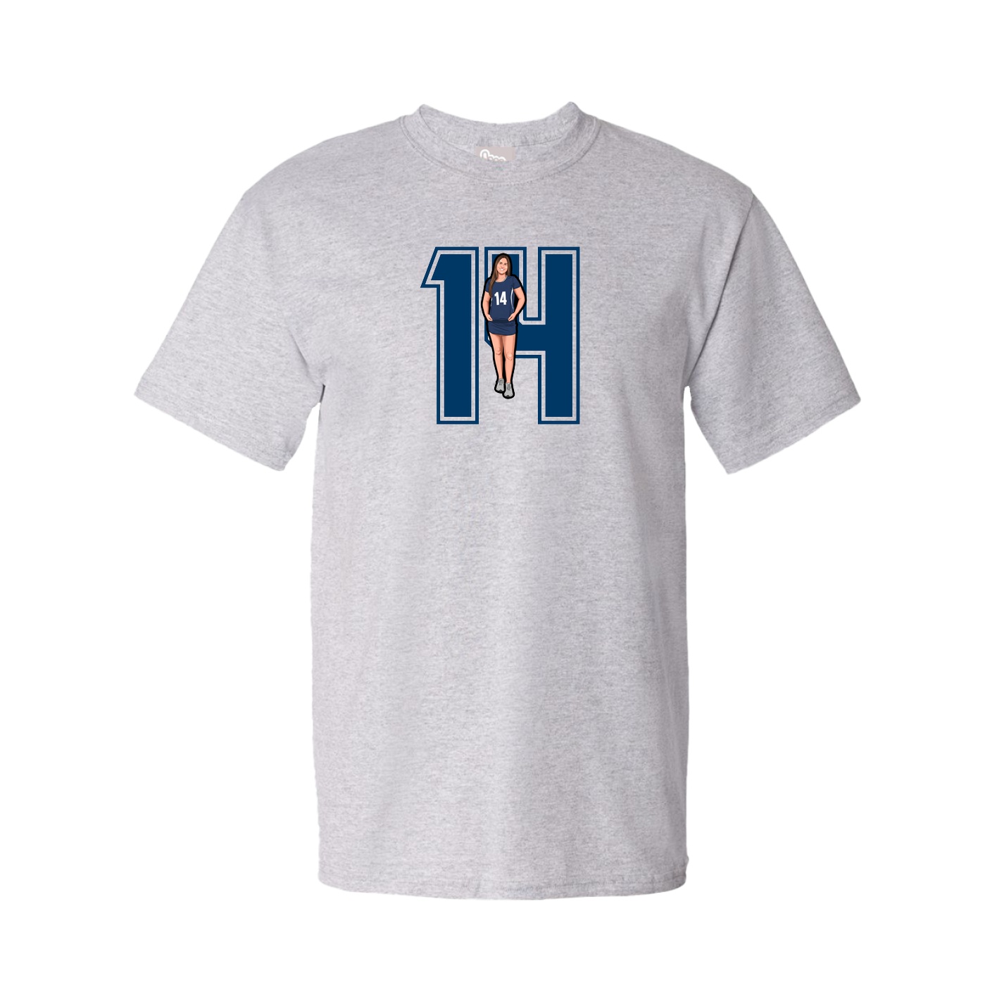Youth Tee — Number in Grey