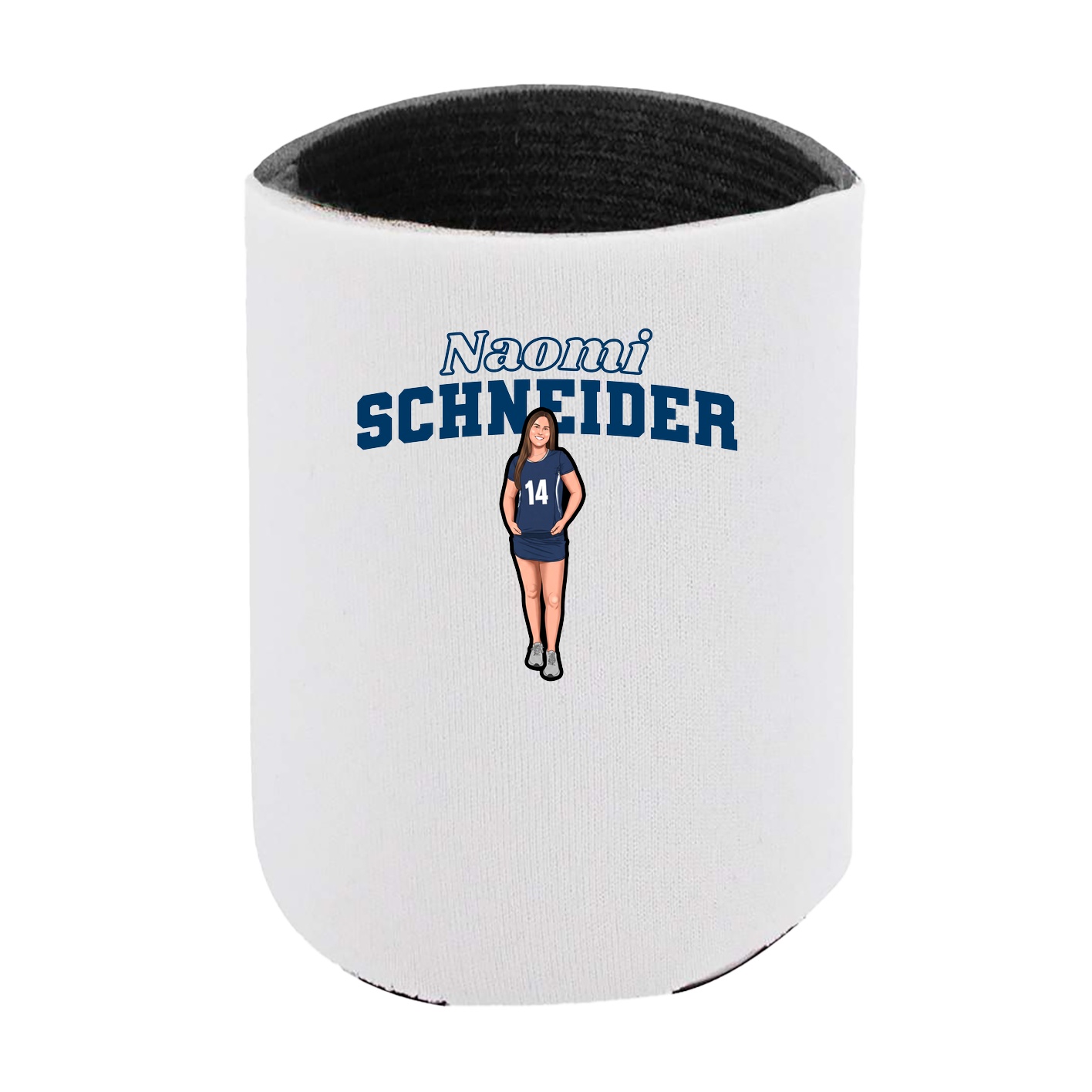 Can Holder — Name Arch in White