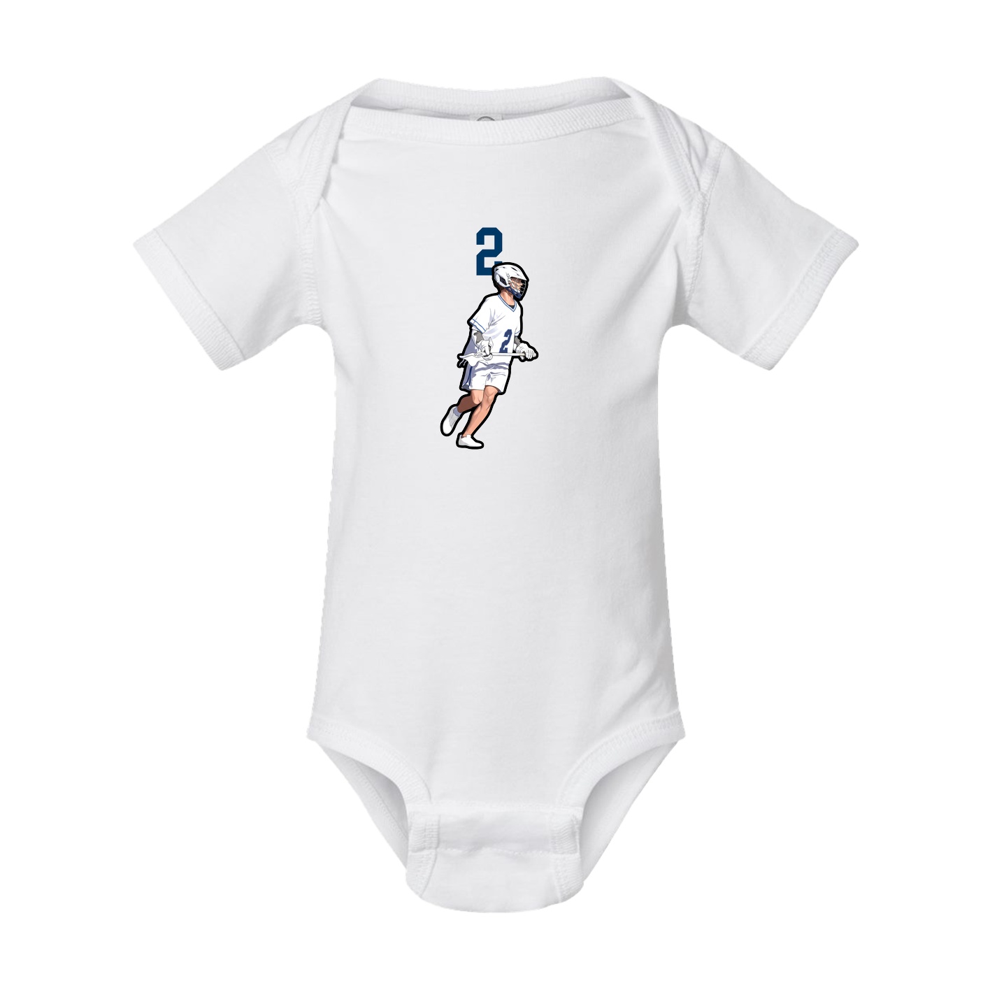 Baby Onesie — Number Top in White