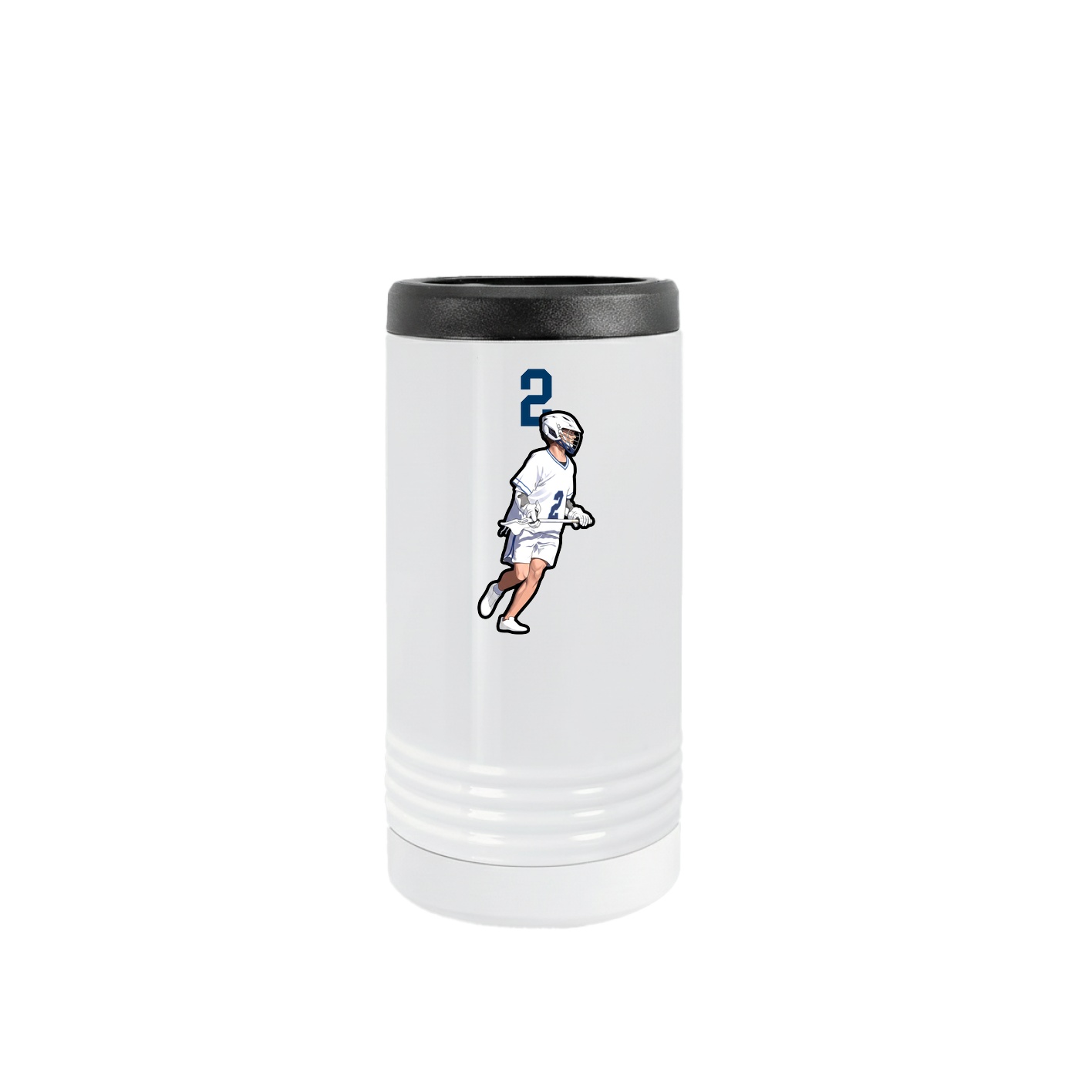 Slim Beverage Holder — Number Top in White