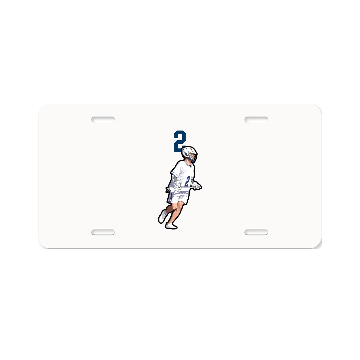 License Plate — Number Top in Classic