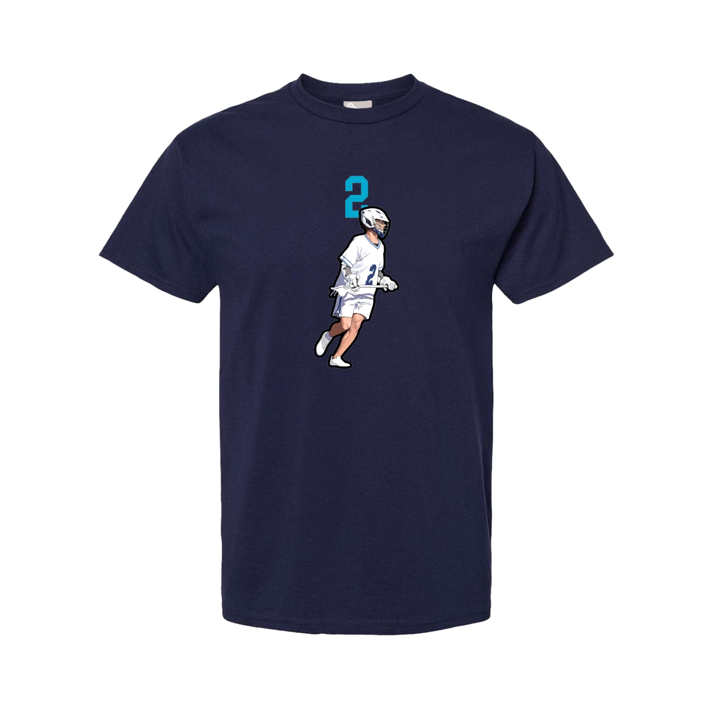 Tee — Number Top in Navy