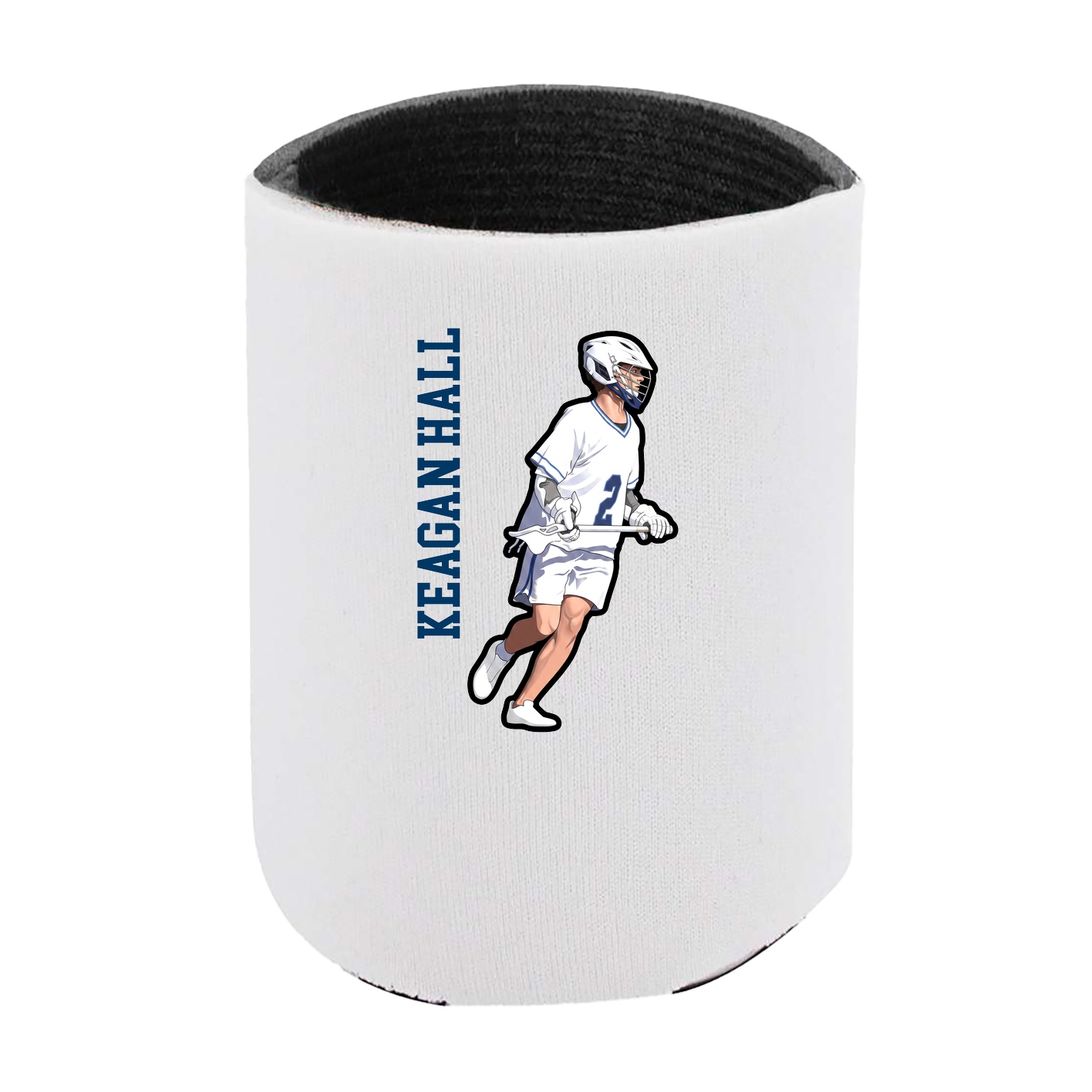 Can Holder — Name Vertical in White